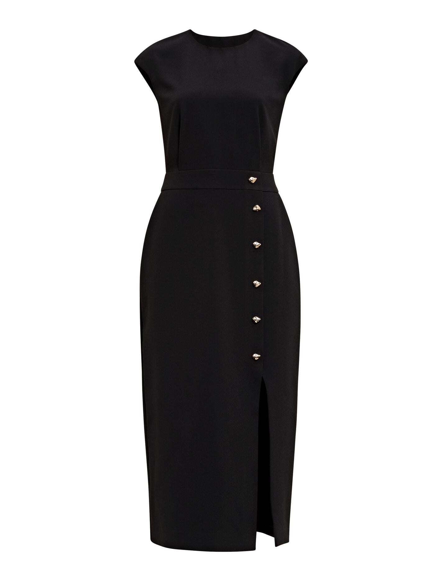 Lisette Column Button Midi Dress Forever New