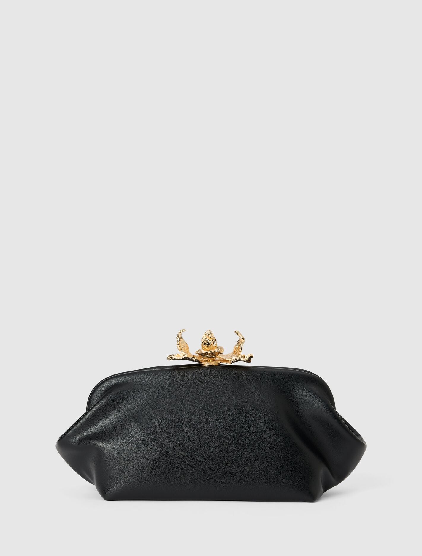 Tiffany Orchid Clasp Clutch 0 Black Forever New