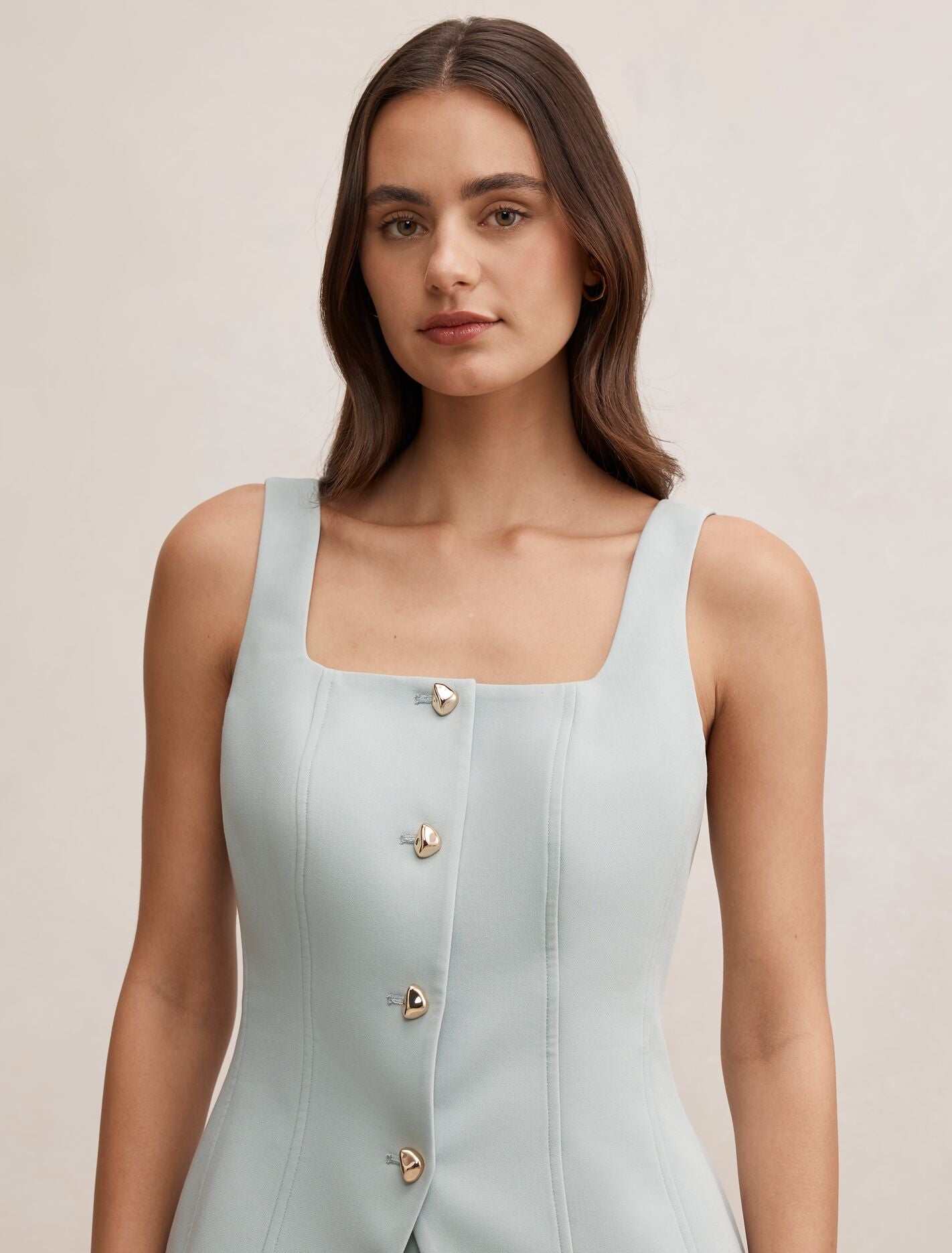 Lee Square Neck Waistcoat Forever New