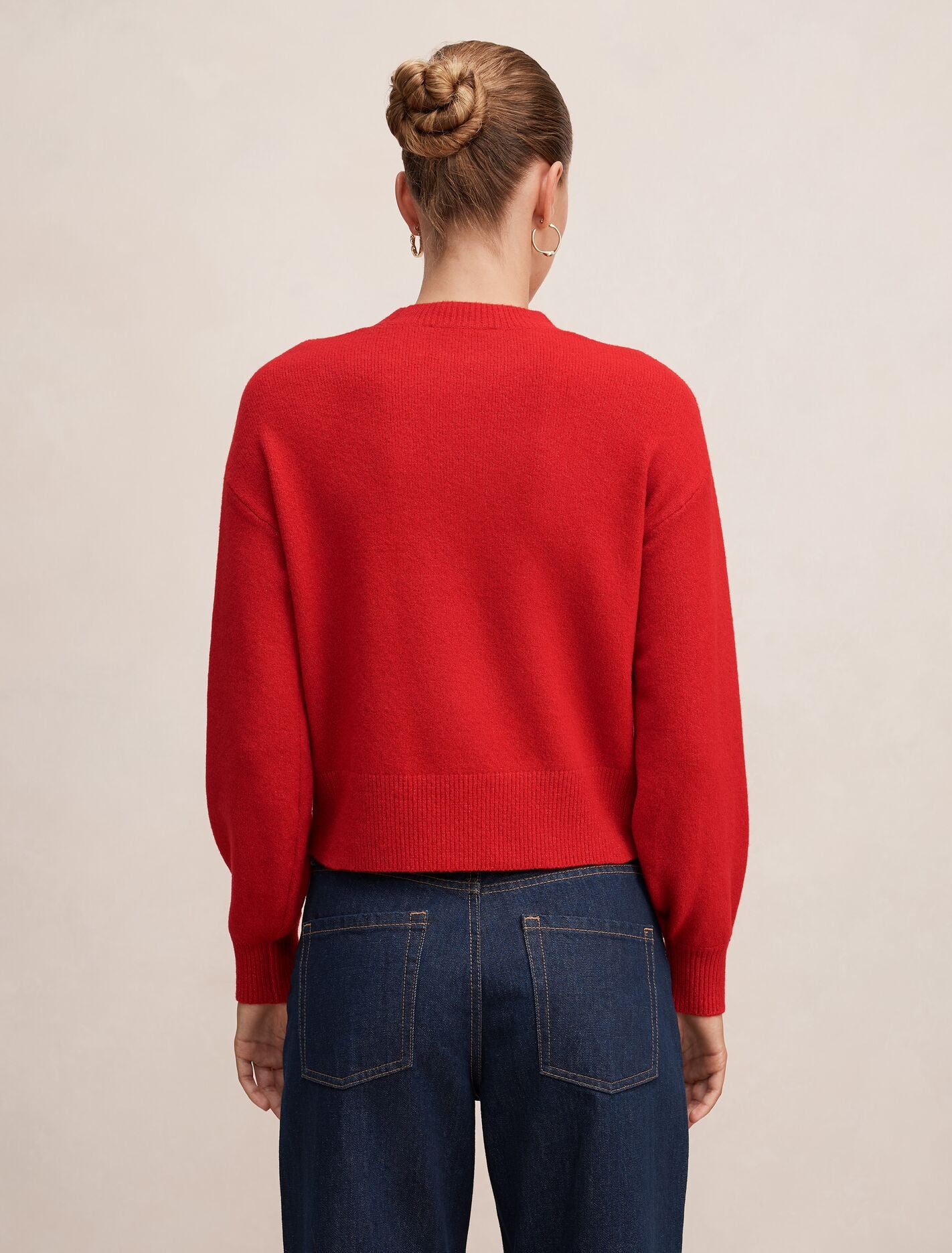 Ruby Crew Neck Sweater Salsa | Forever New