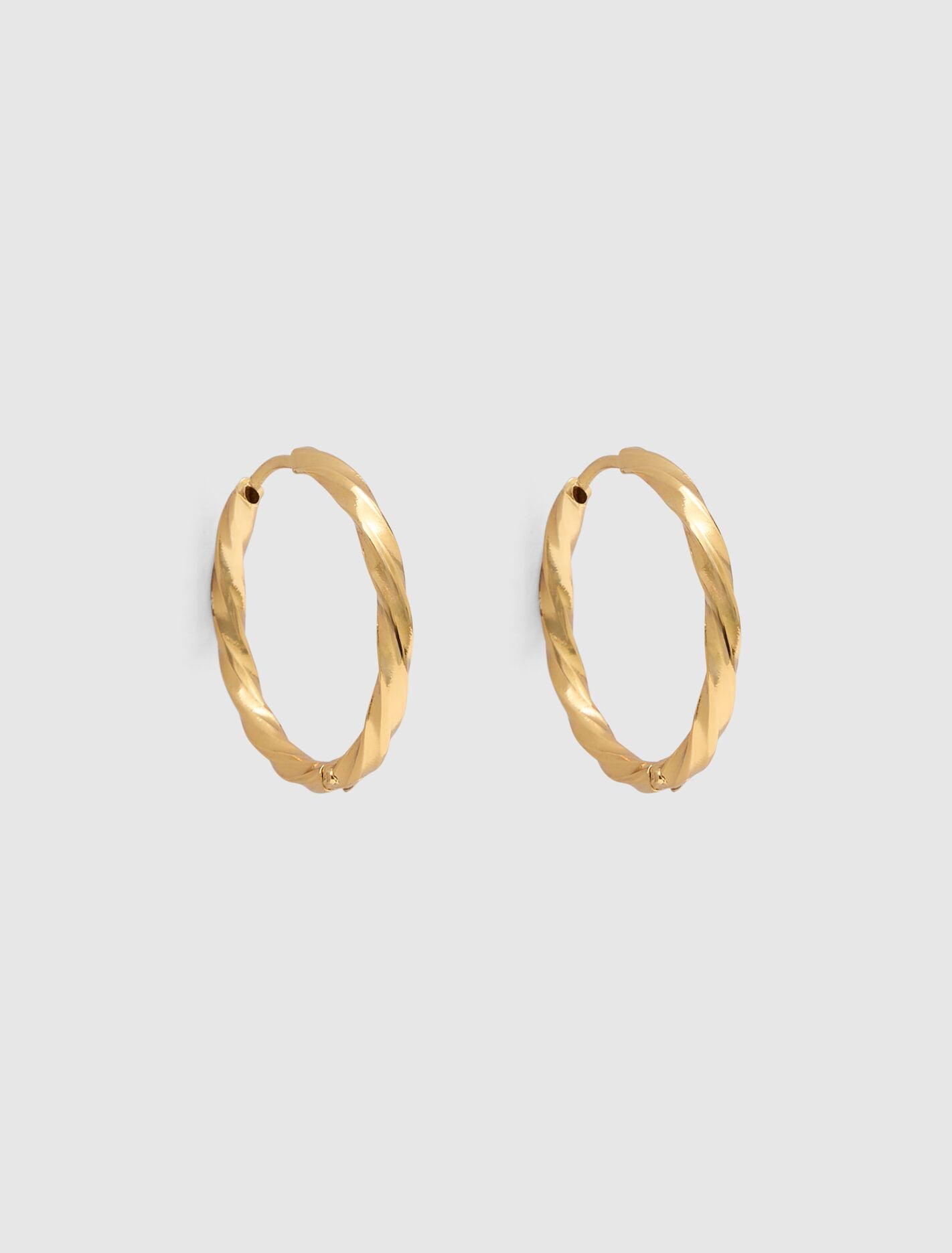 Tracey Waterproof Twist Hoop Earrings 0 Gold Plated Forever New