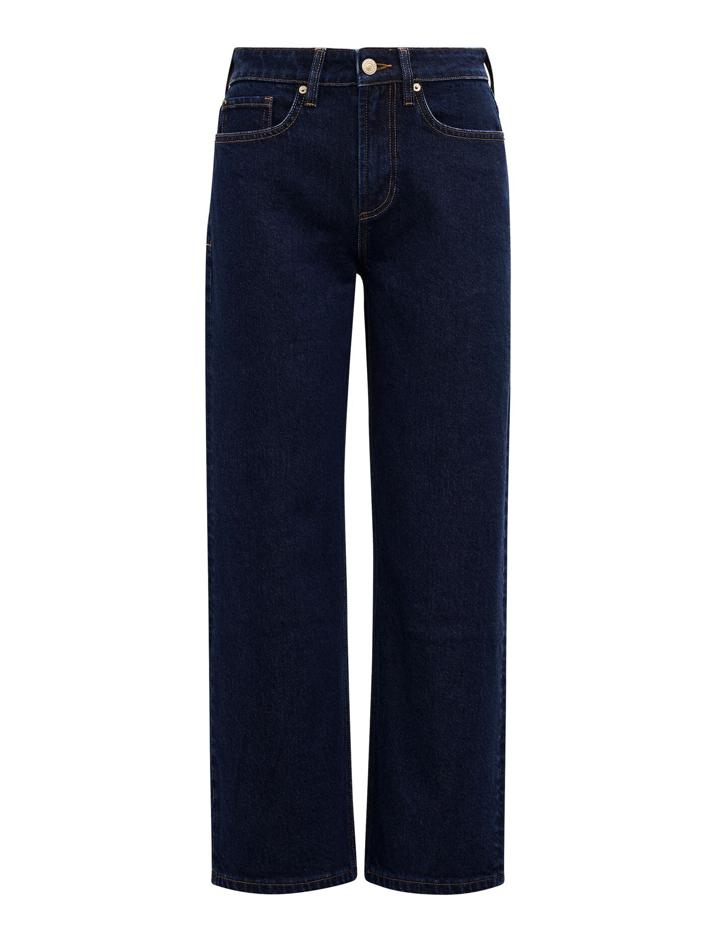 Nicki Petite Mid-Rise Straight Jeans Forever New