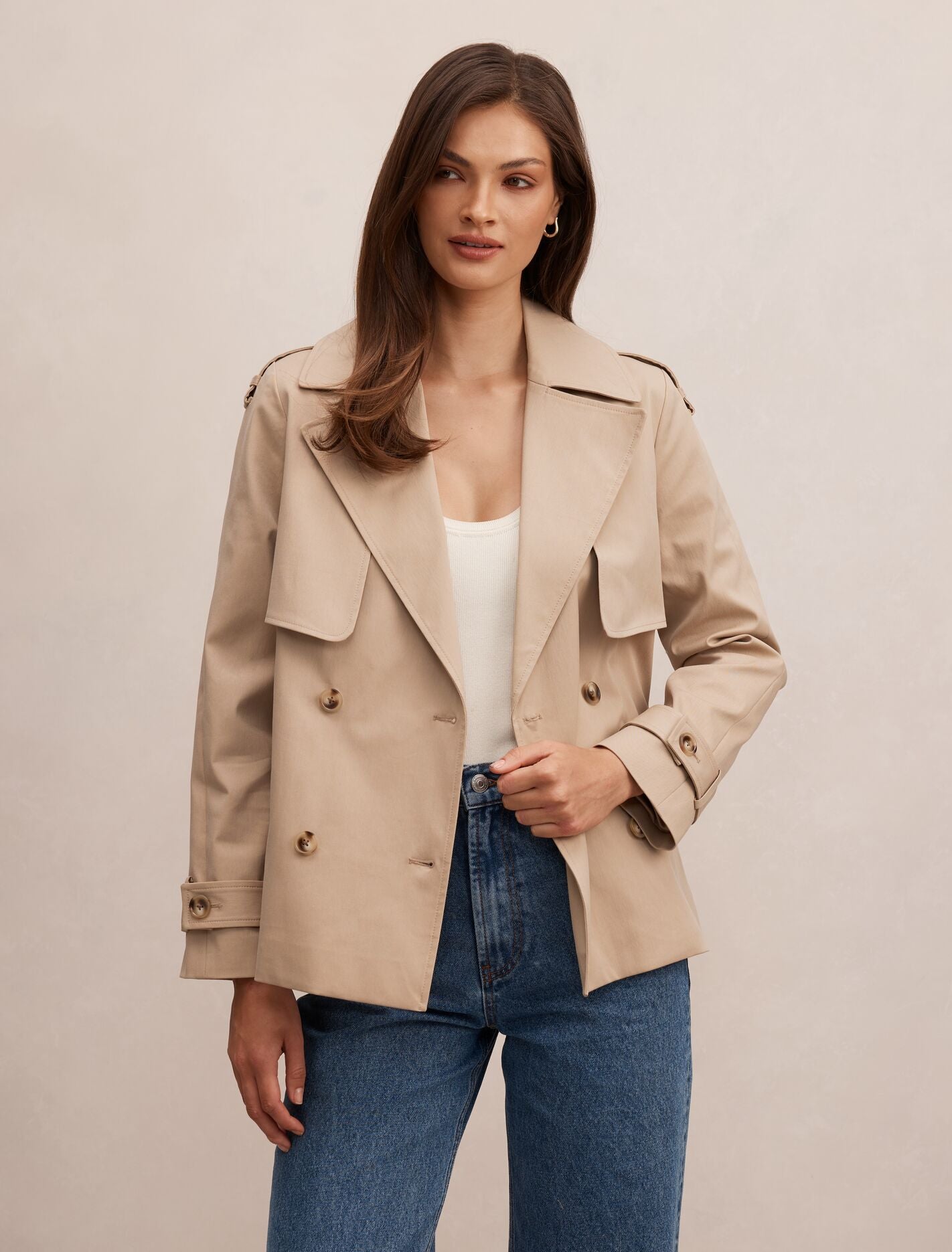 Teagan Short Trench Coat
