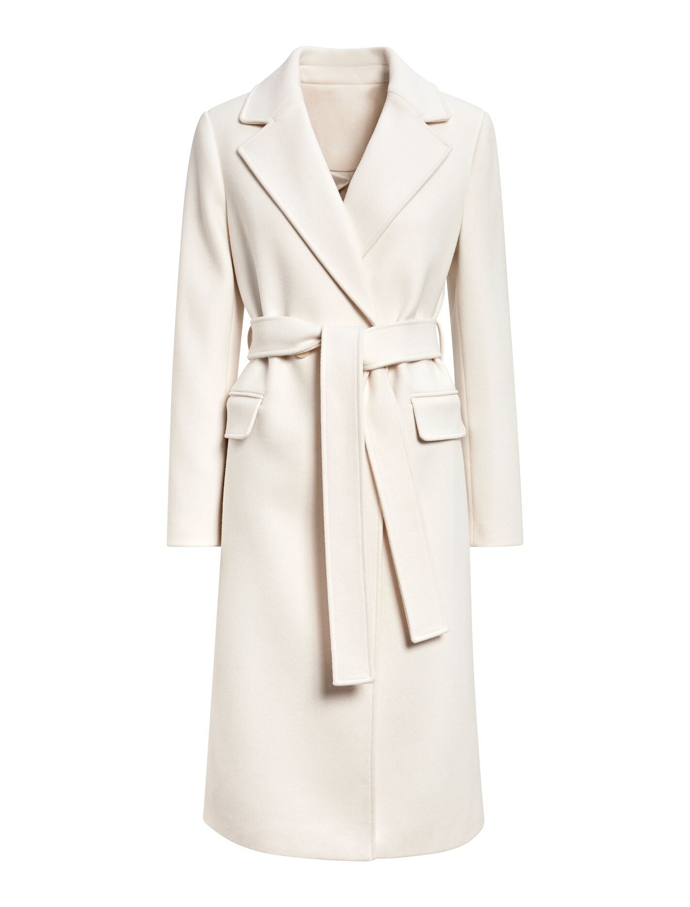 Ariella Double Breasted Coat Winter White | Forever New