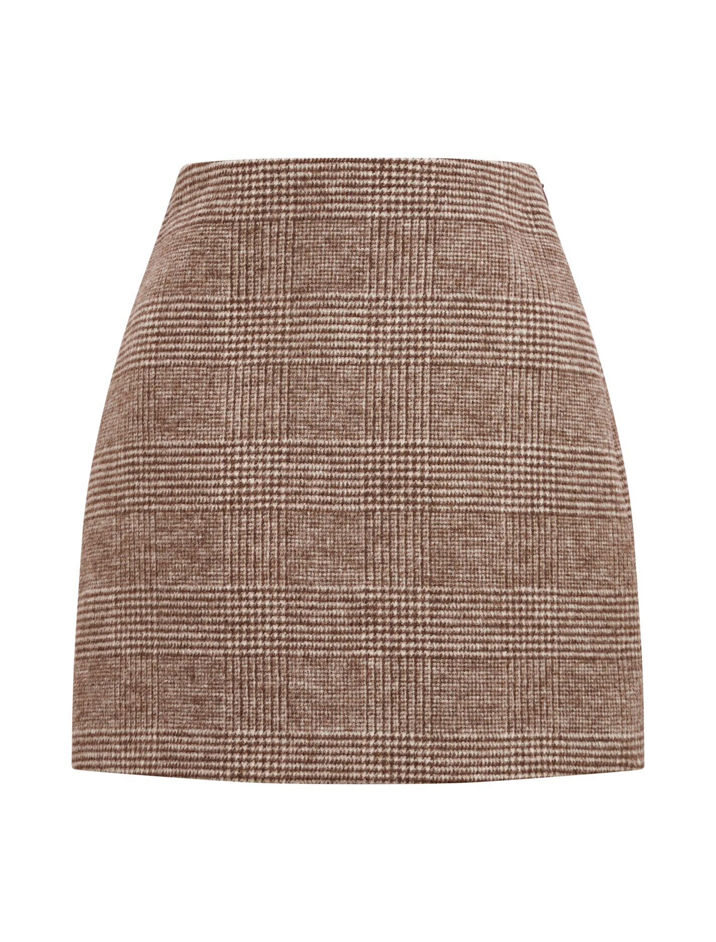 Molly Check Mini Skirt Mid Brown Check Set | Forever New