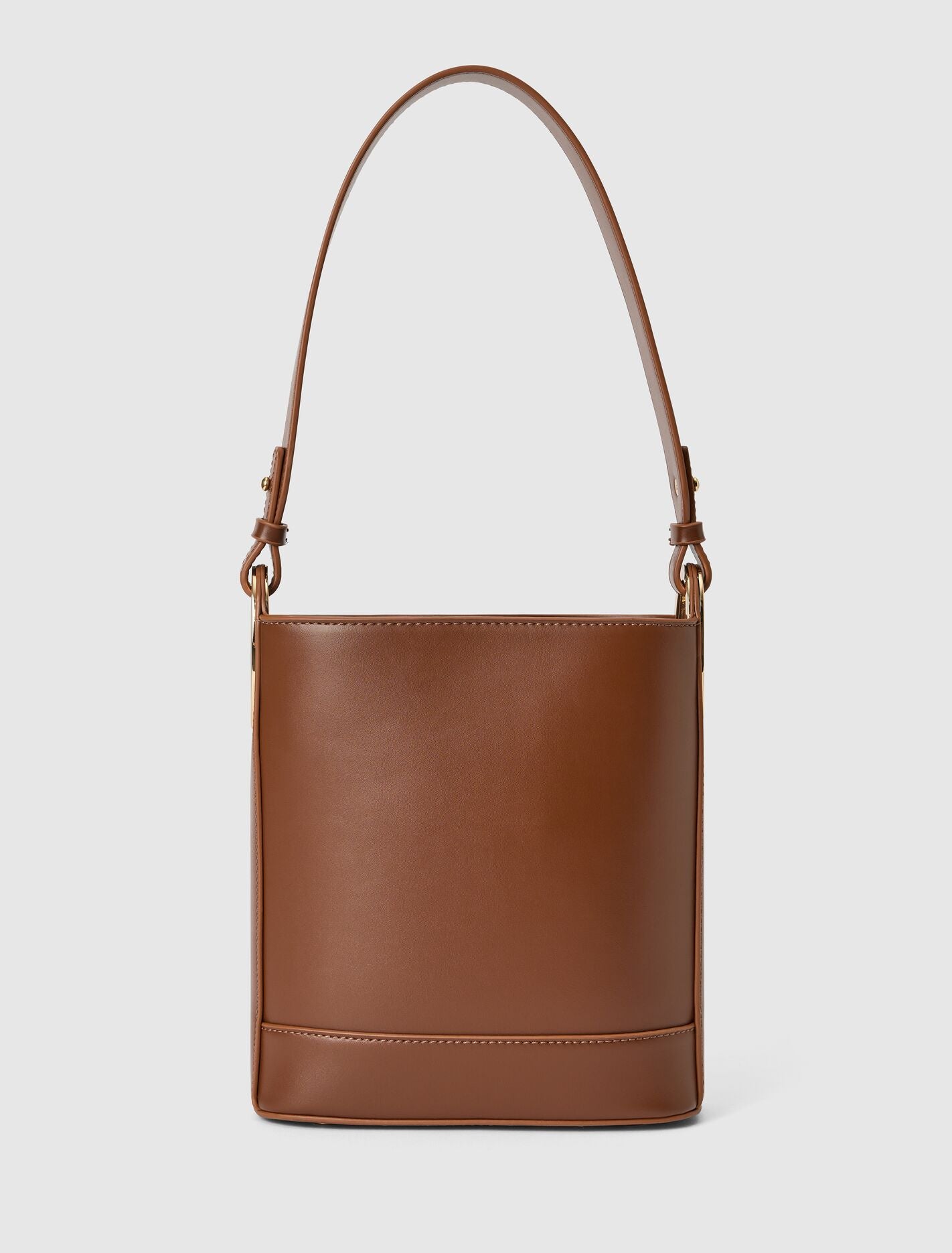 Odette Oval Hardware Bucket Bag 0 Tan Forever New