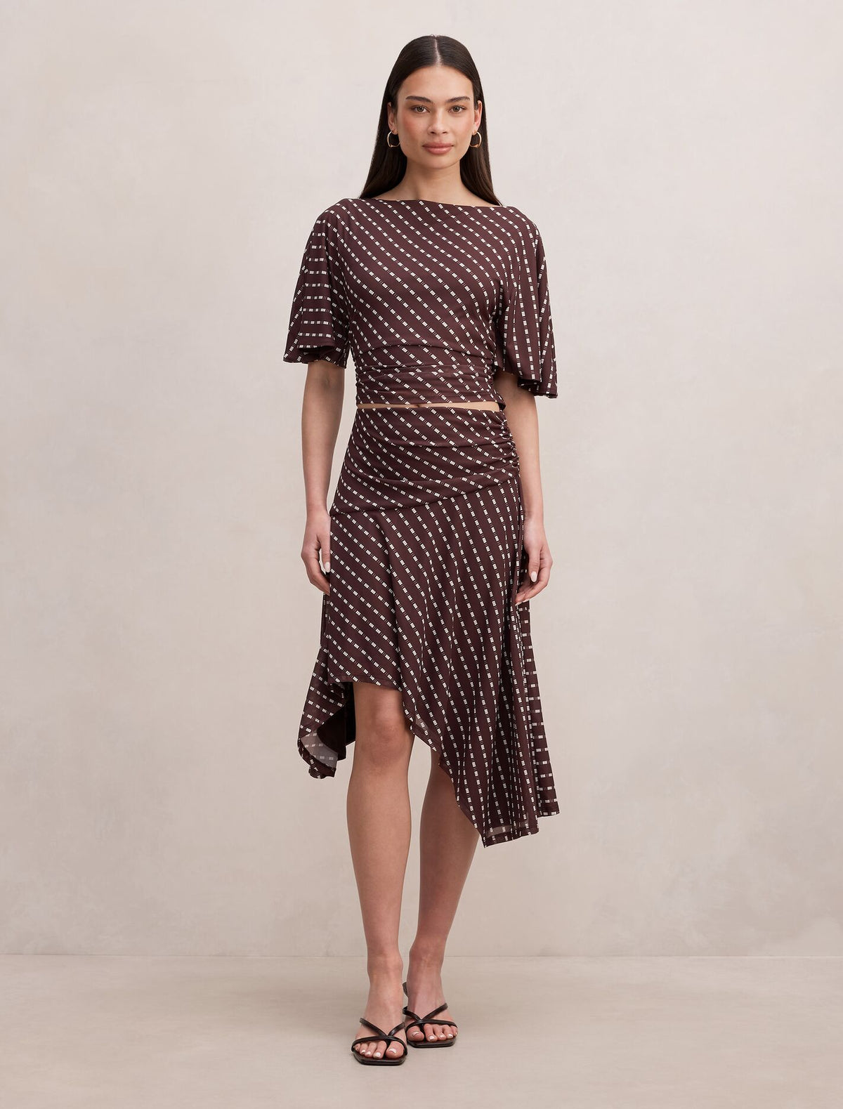Paige Flutter Sleeve Tie Back Top Forever New