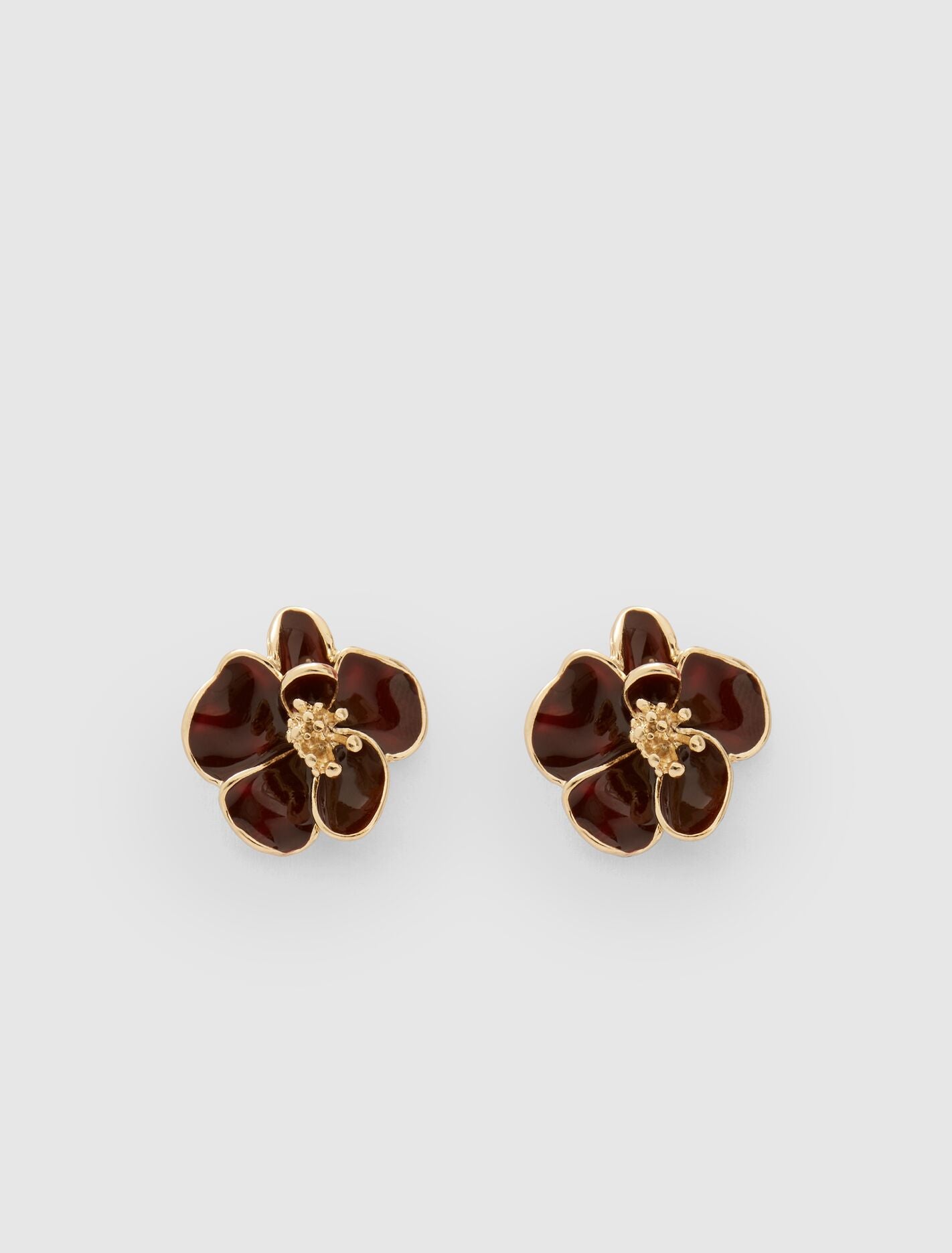 Prudence Pretty Enamel Flower Stud Earrings
