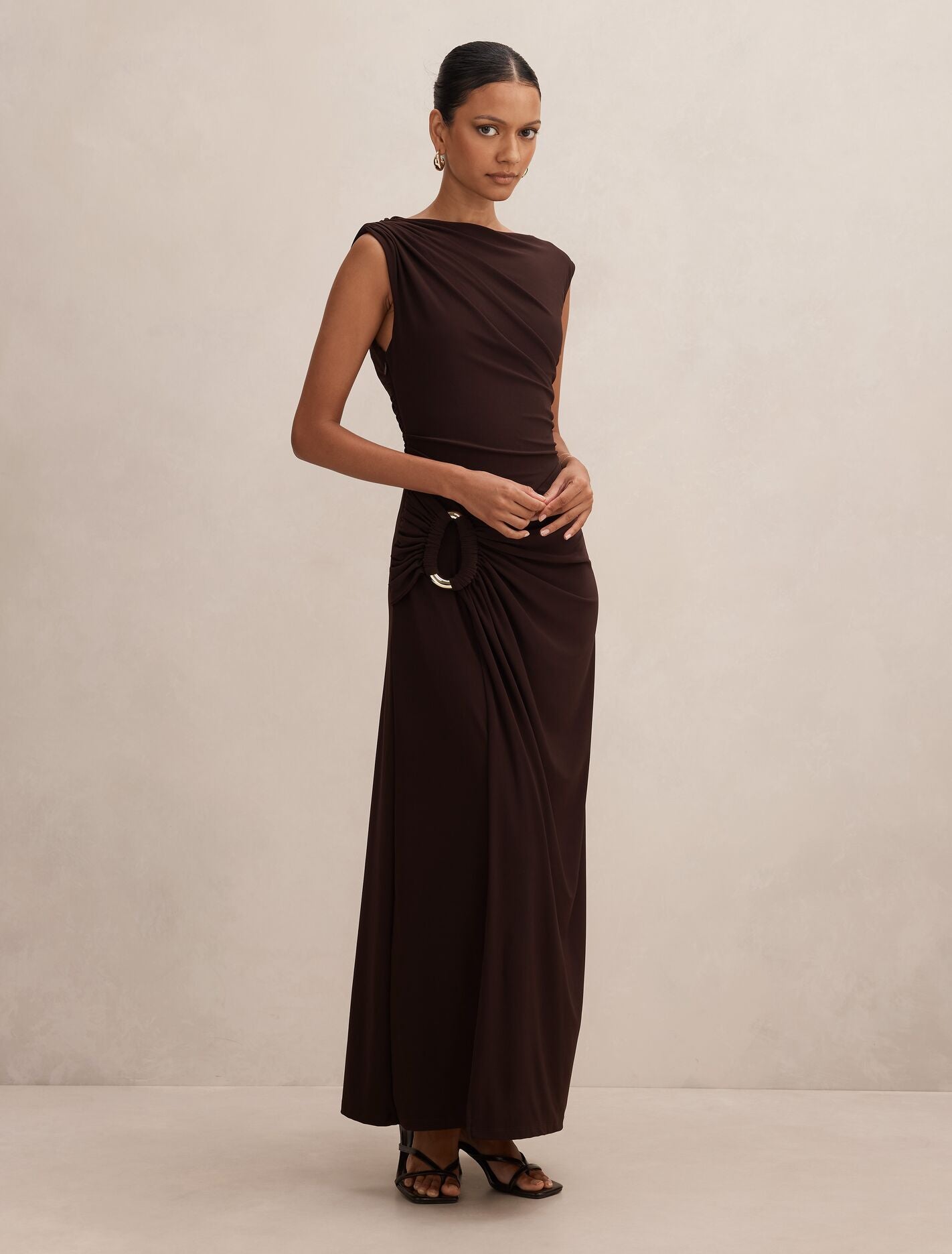 Fiora Petite Hardware Jersey Dress Forever New