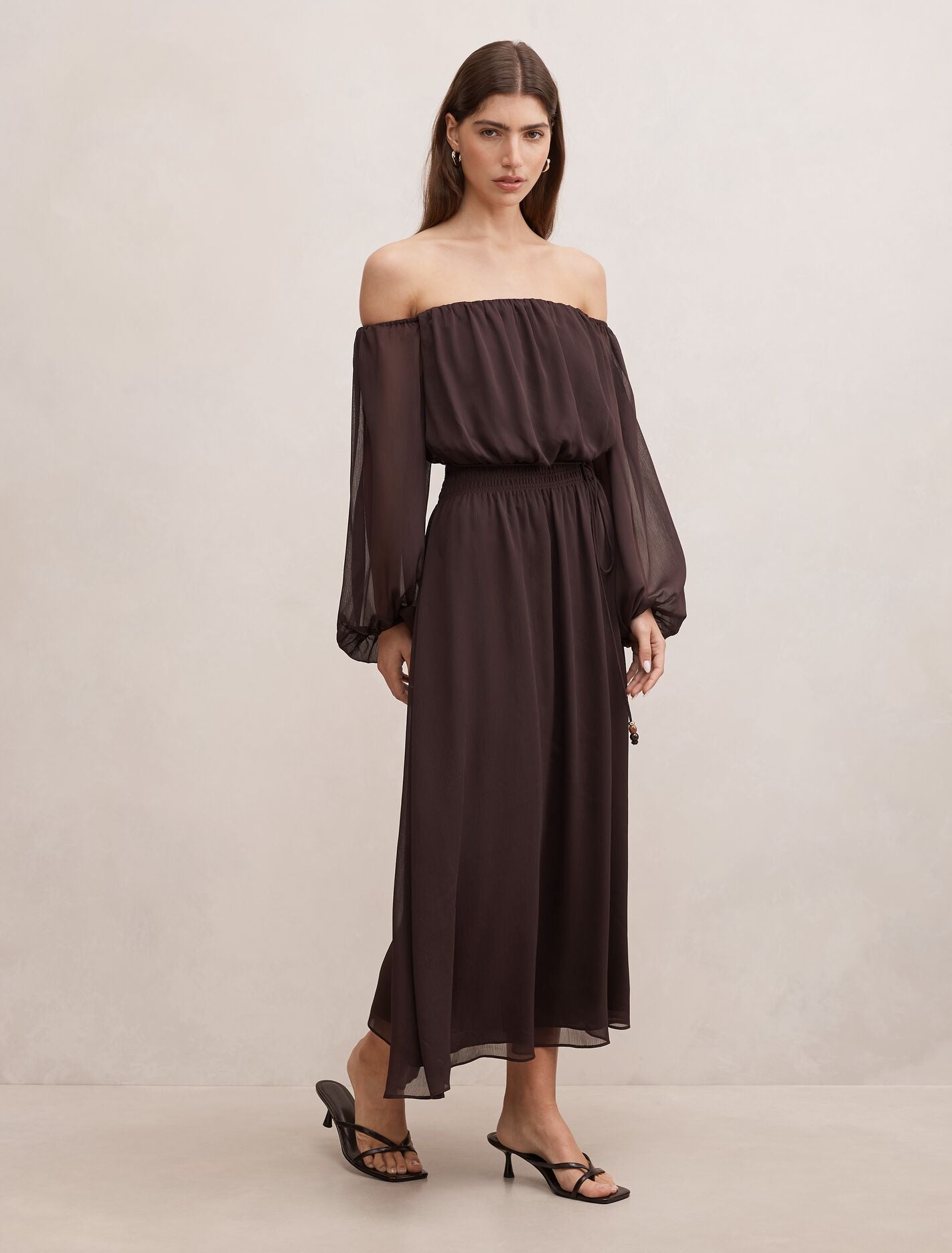 Elodie Off Shoulder Midi Dress Forever New