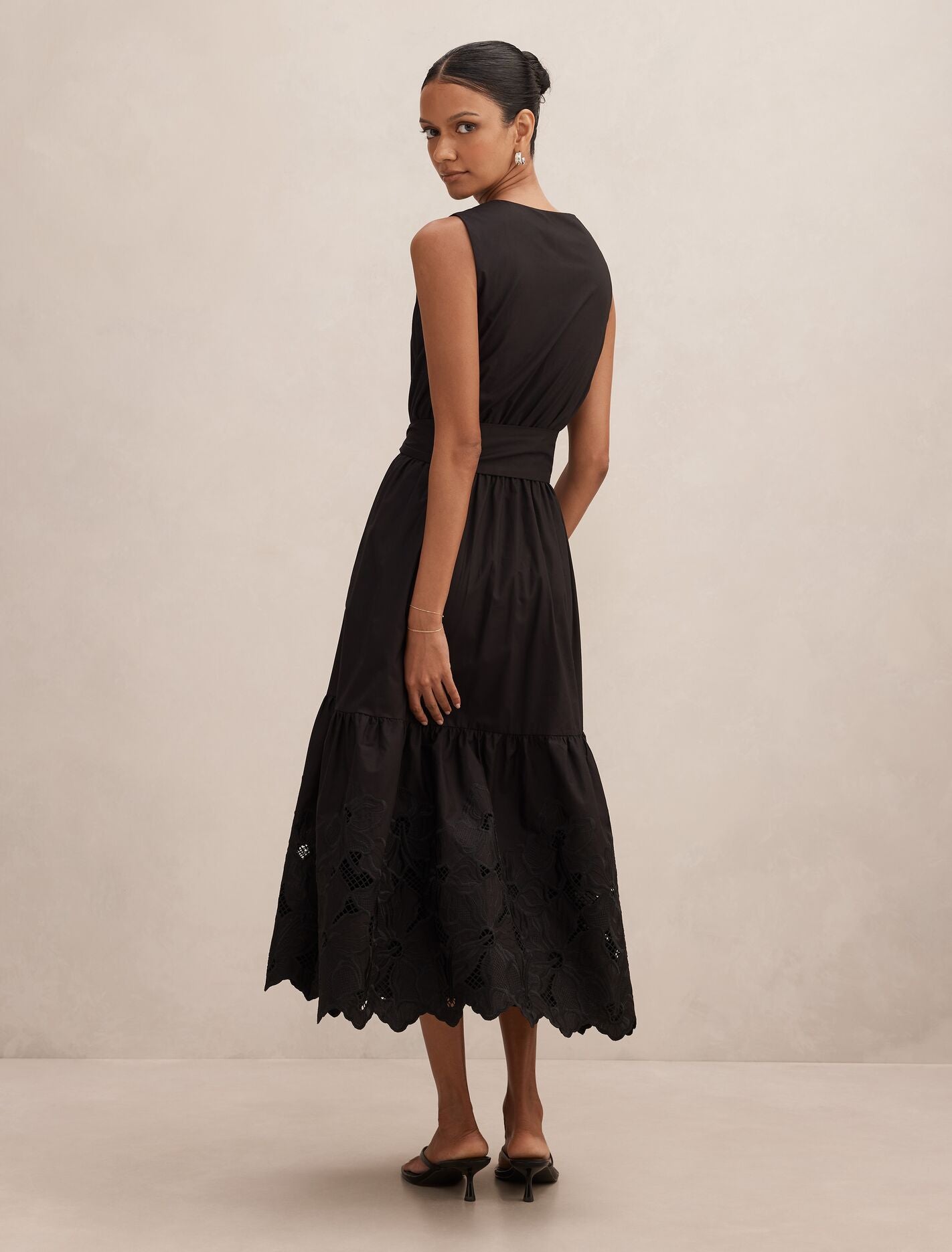 Dahlia Petite Embroidered Midi Dress
