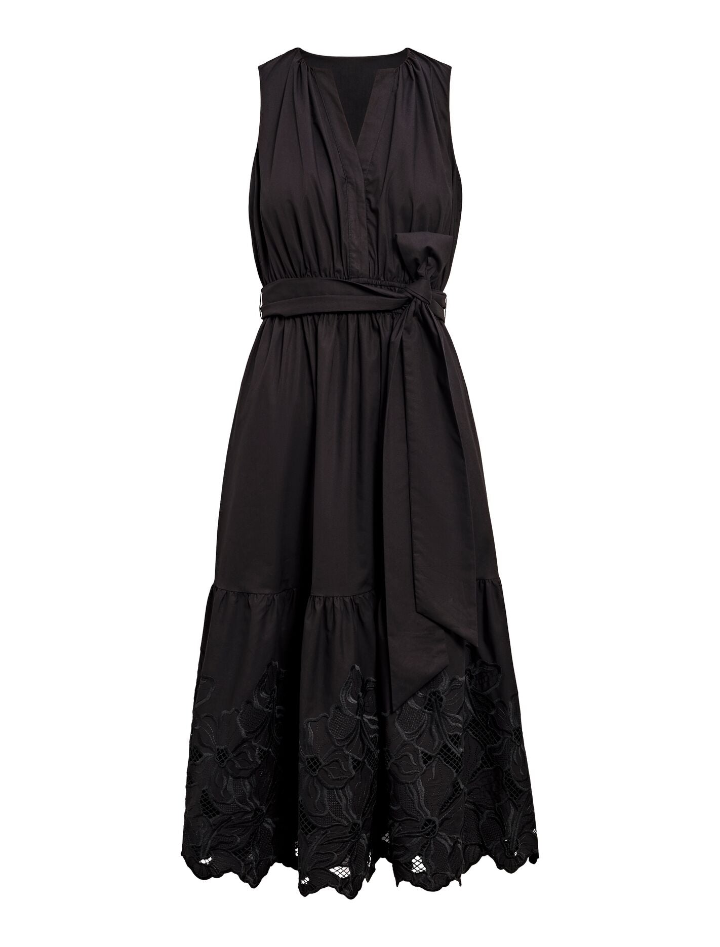 Dahlia Petite Embroidered Midi Dress