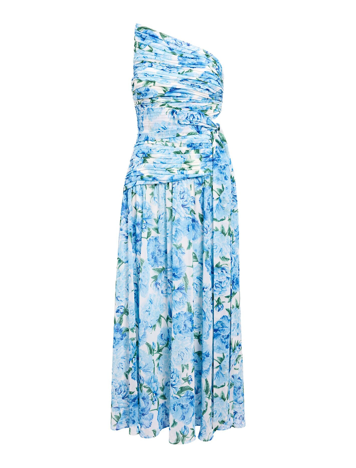 Connie Petite Ruched Asym Maxi Dress Forever New