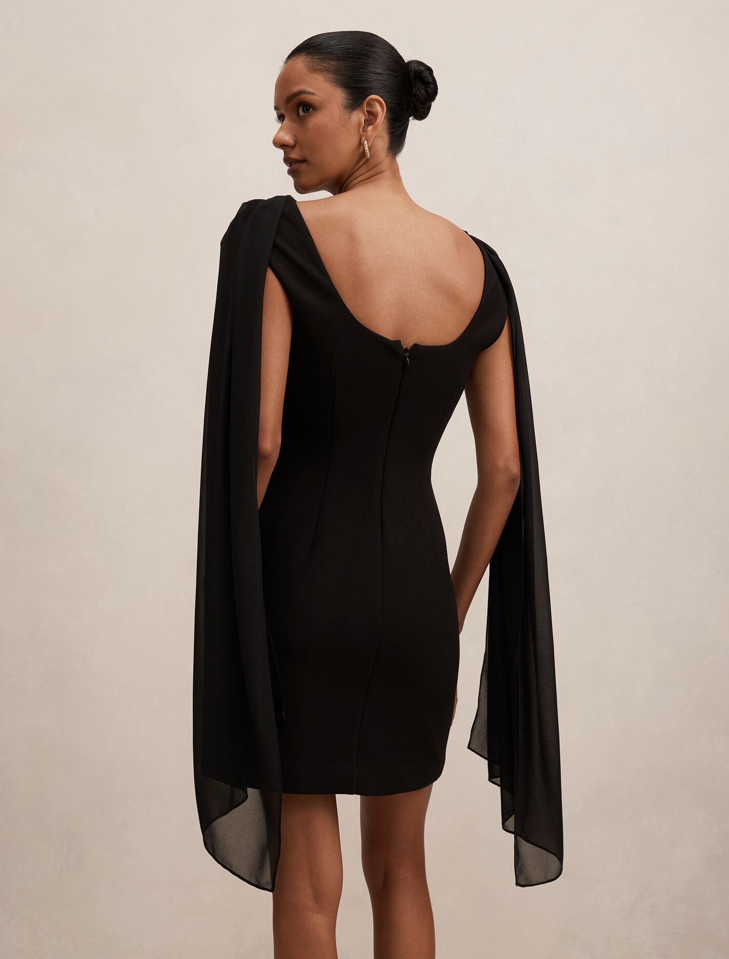 Bowie Petite Mini Dress With Shawl Forever New