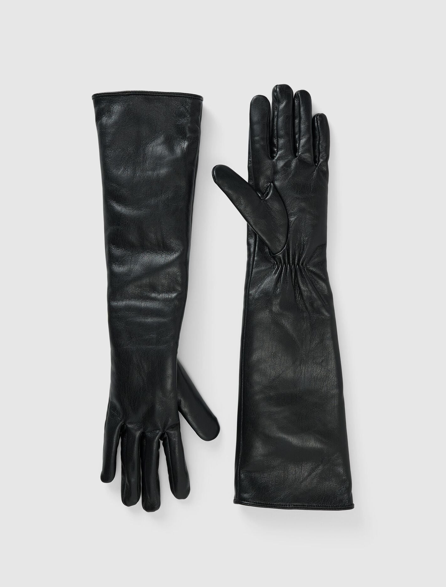 Madison Mid Length Pu Gloves Black Forever New
