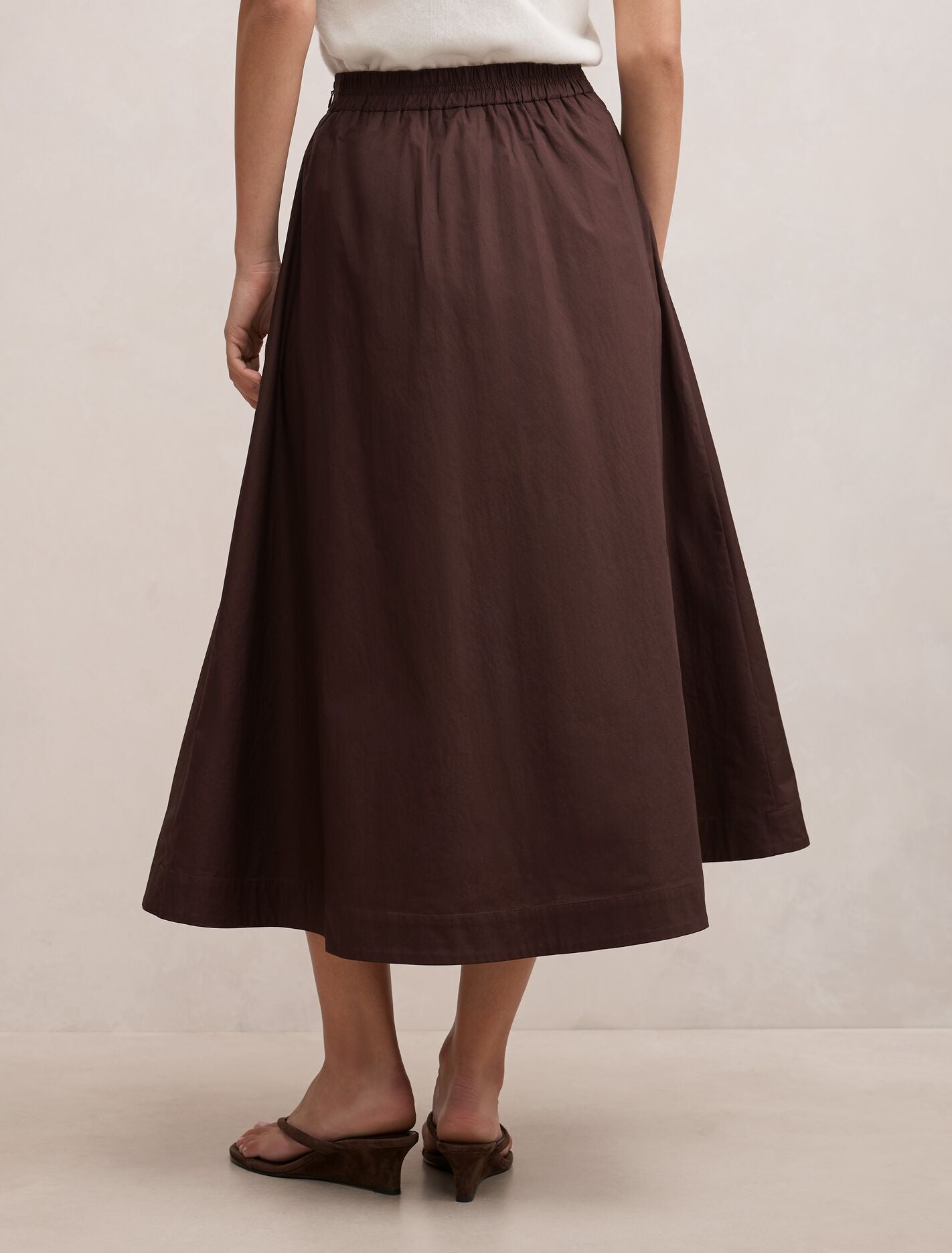 Chrissy Cotton Midi Skirt Forever New