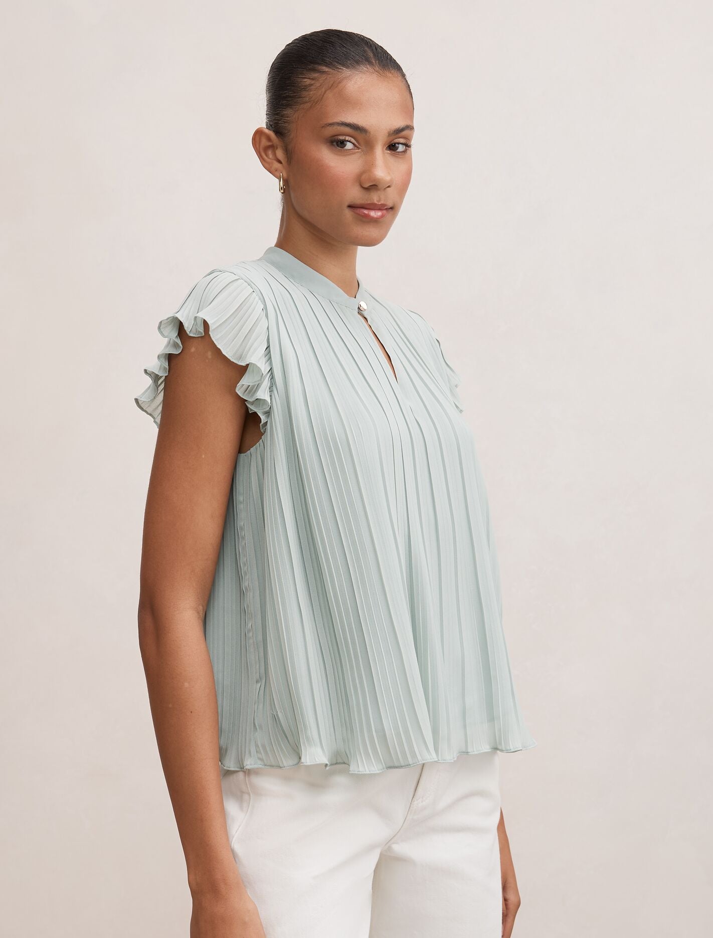 Autumn Flutter Sleeve Blouse Forever New