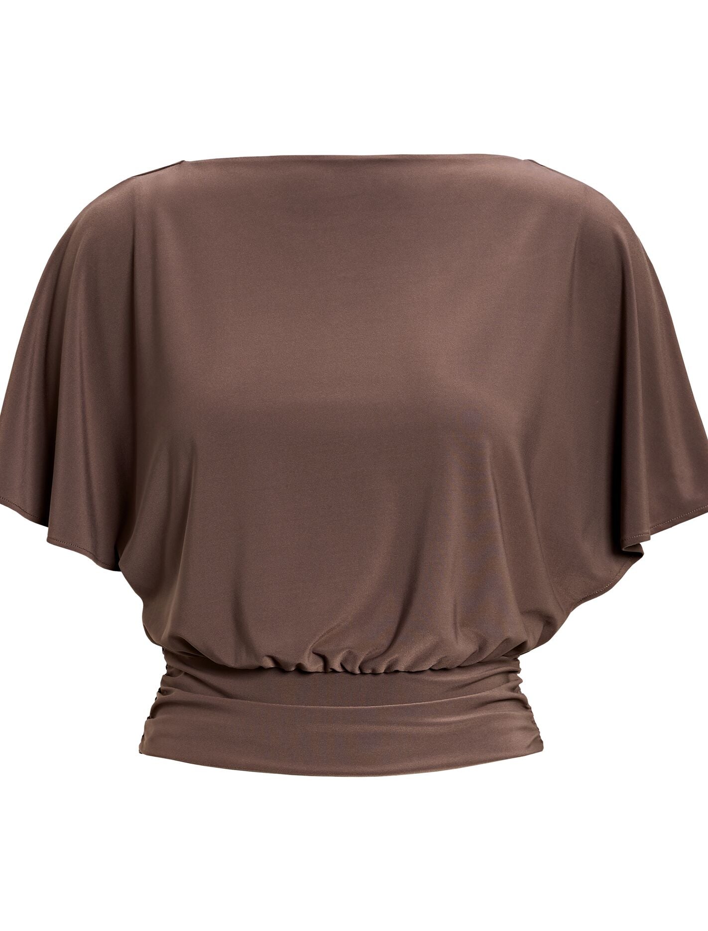 Piper Cinched Flutter Sleeve Top Forever New