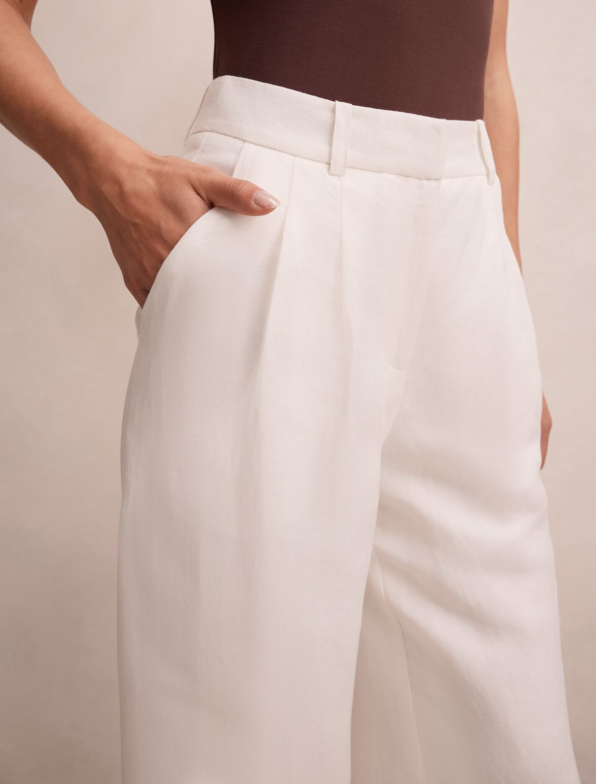 Eva Linen Wide Leg Pants Forever New