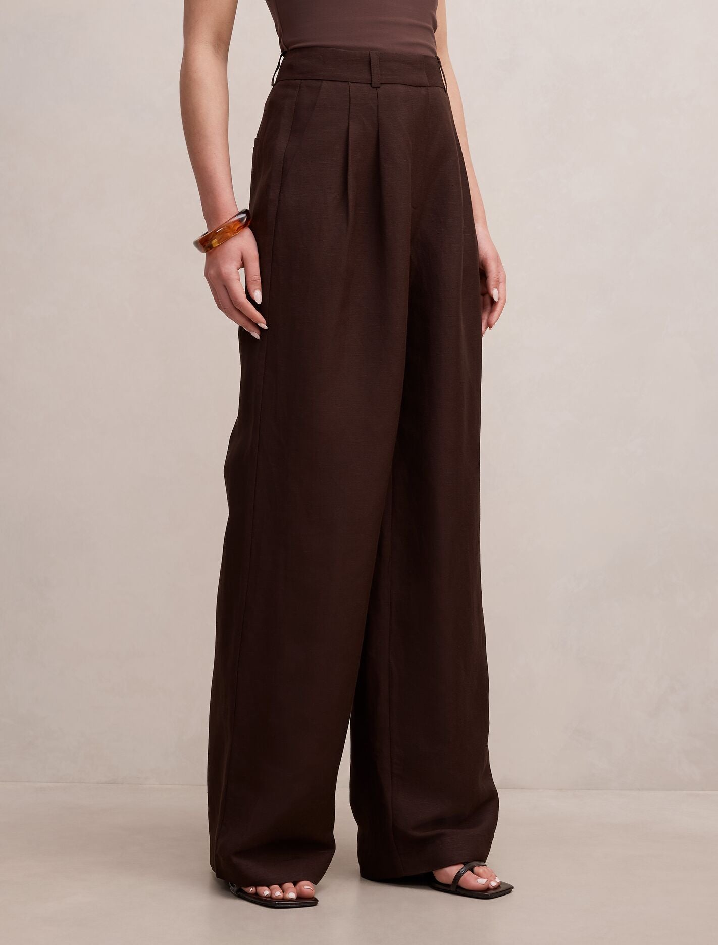 Eva Linen Wide Leg Pants Forever New