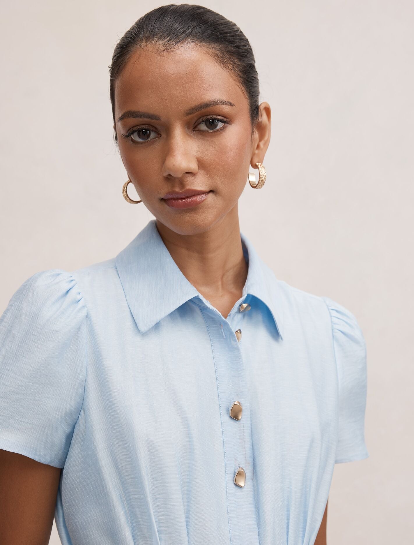 Avery Petite Short Sleeve Midi Dress