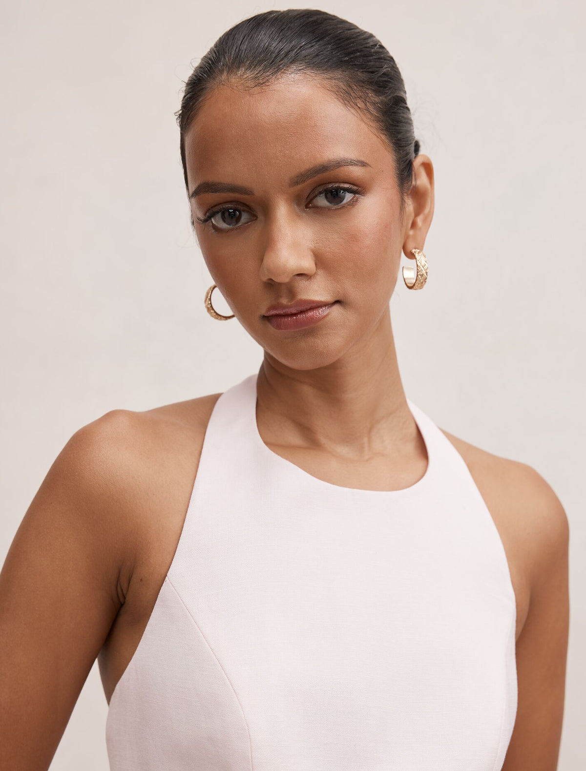 Corinna Petite Halter Mini Dress Forever New