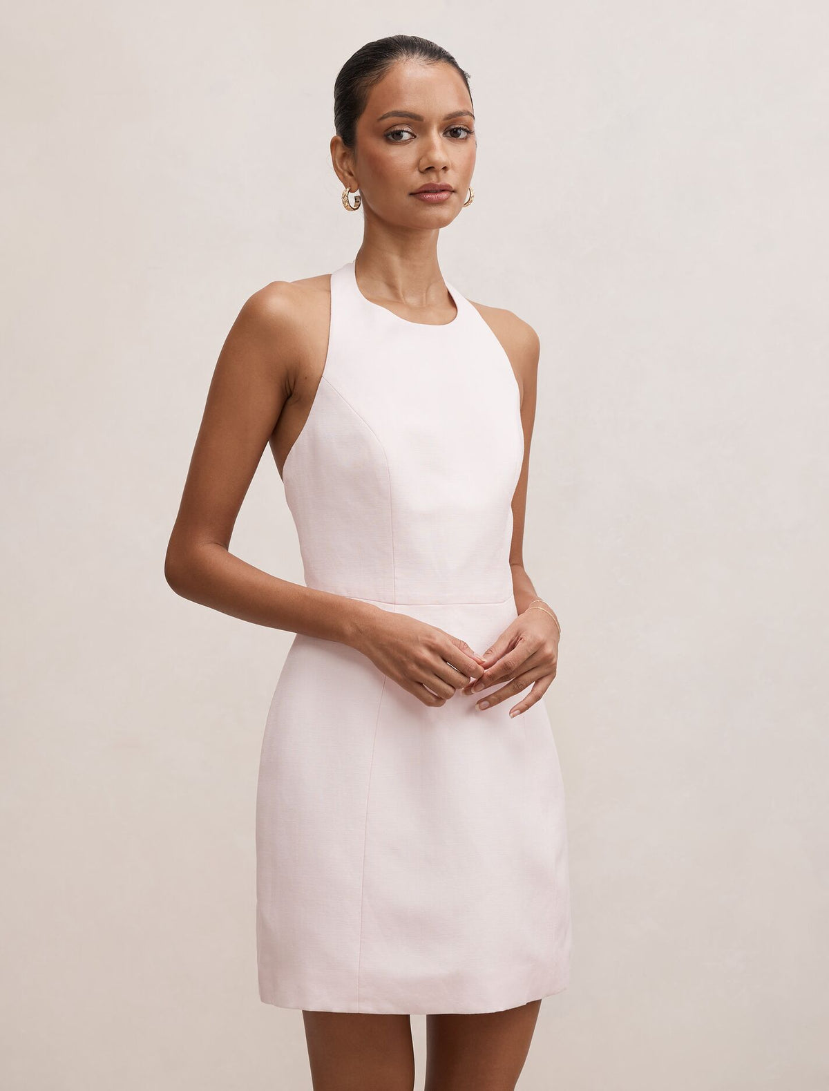 Corinna Petite Halter Mini Dress Forever New