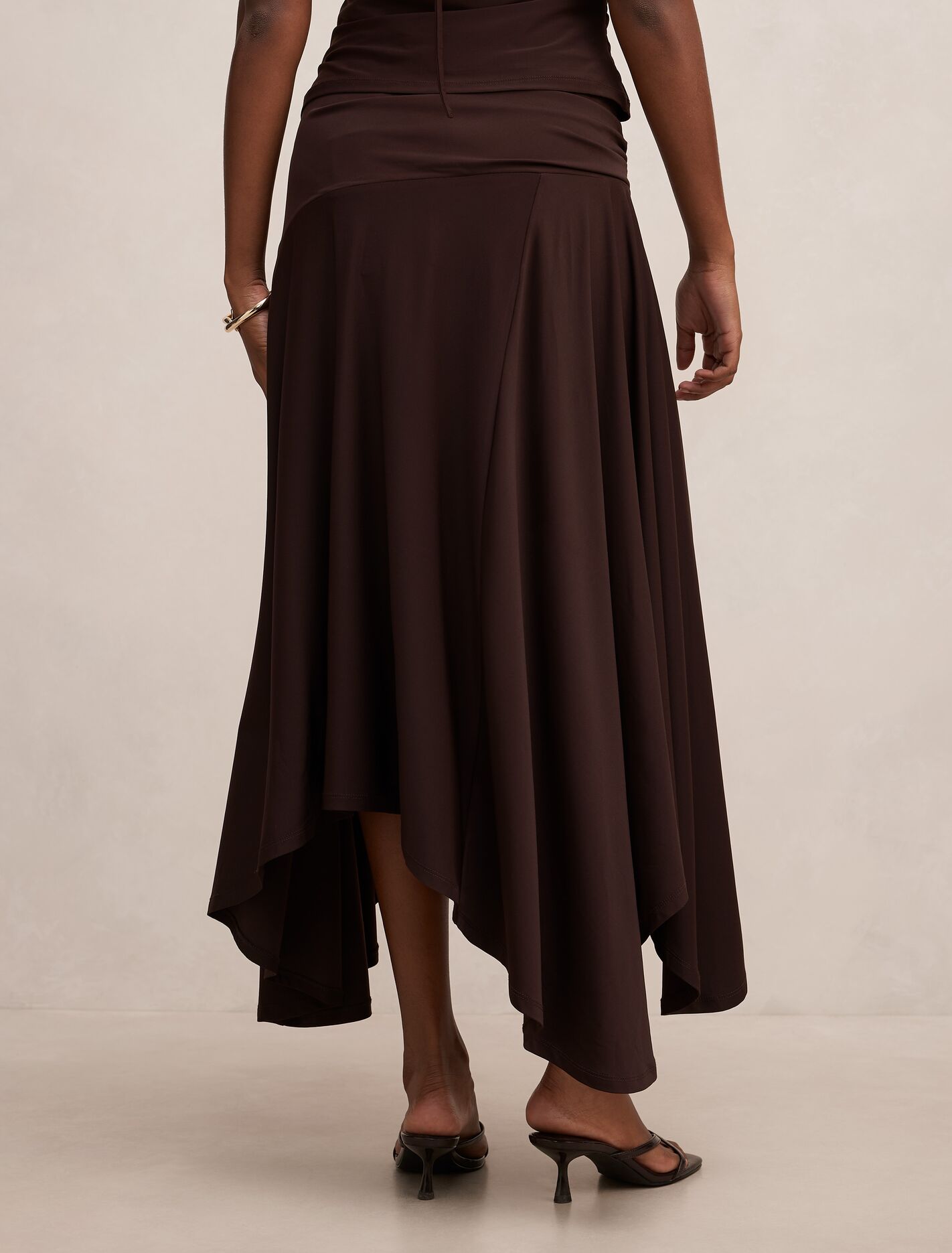 Ariel Petite Godet Hanky Hem Skirt Forever New