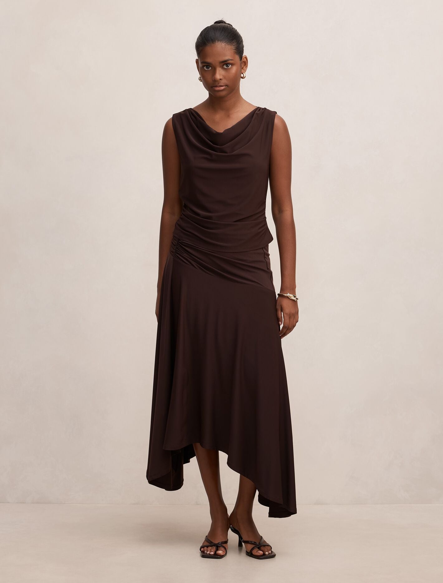 Ariel Petite Godet Hanky Hem Skirt Forever New
