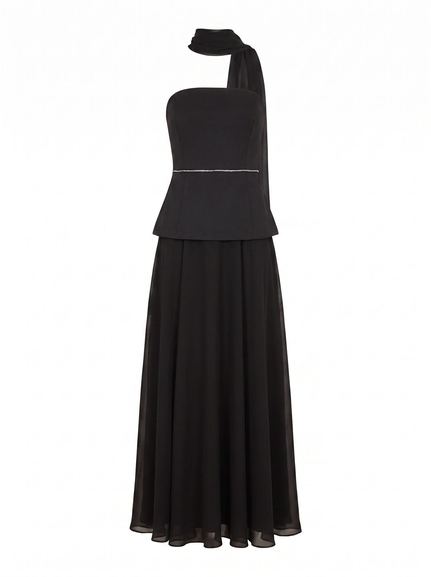 Laney Petite Corset Maxi Dress Black | Forever New