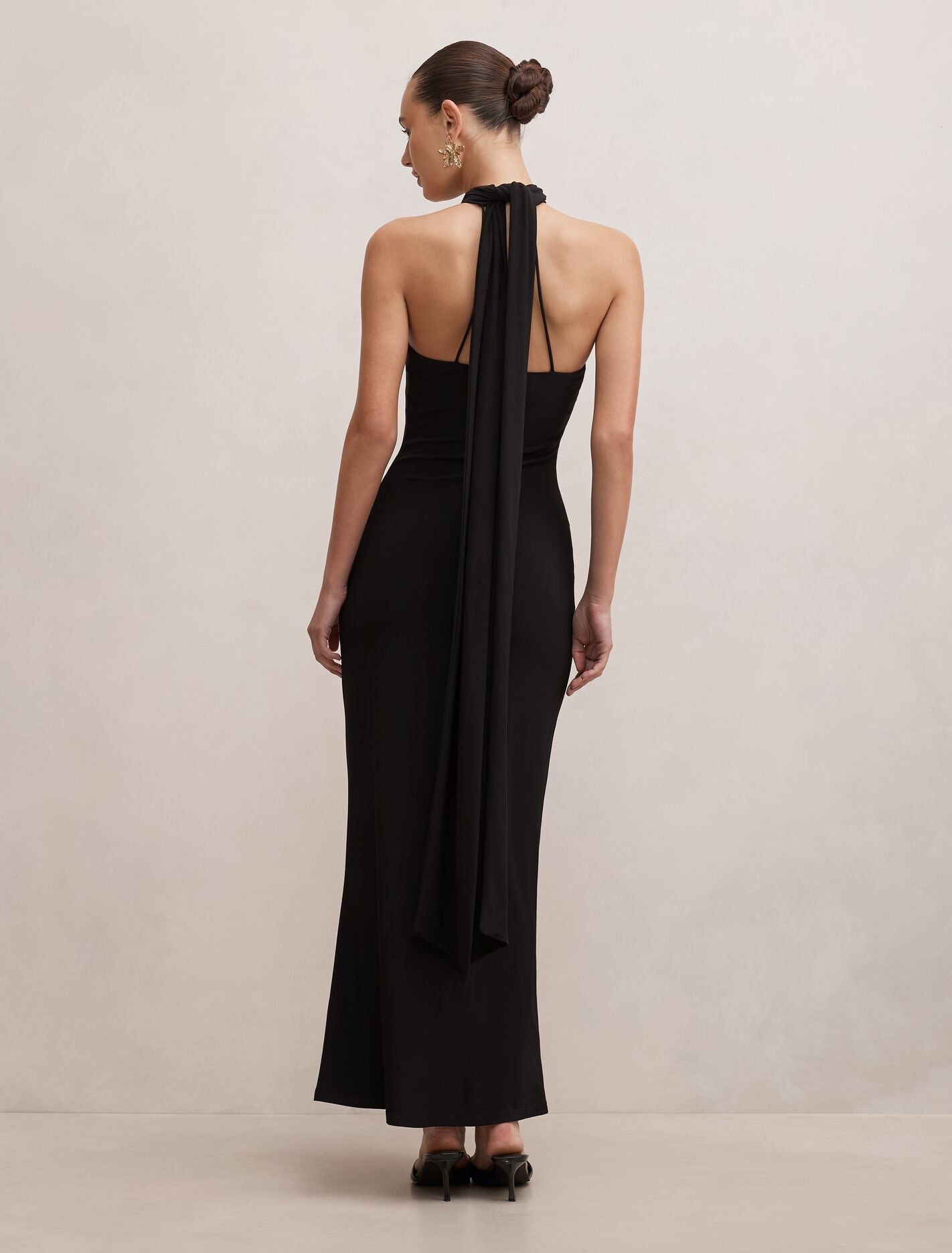 Arlette Halter Neck Scarf Maxi Dress Forever New