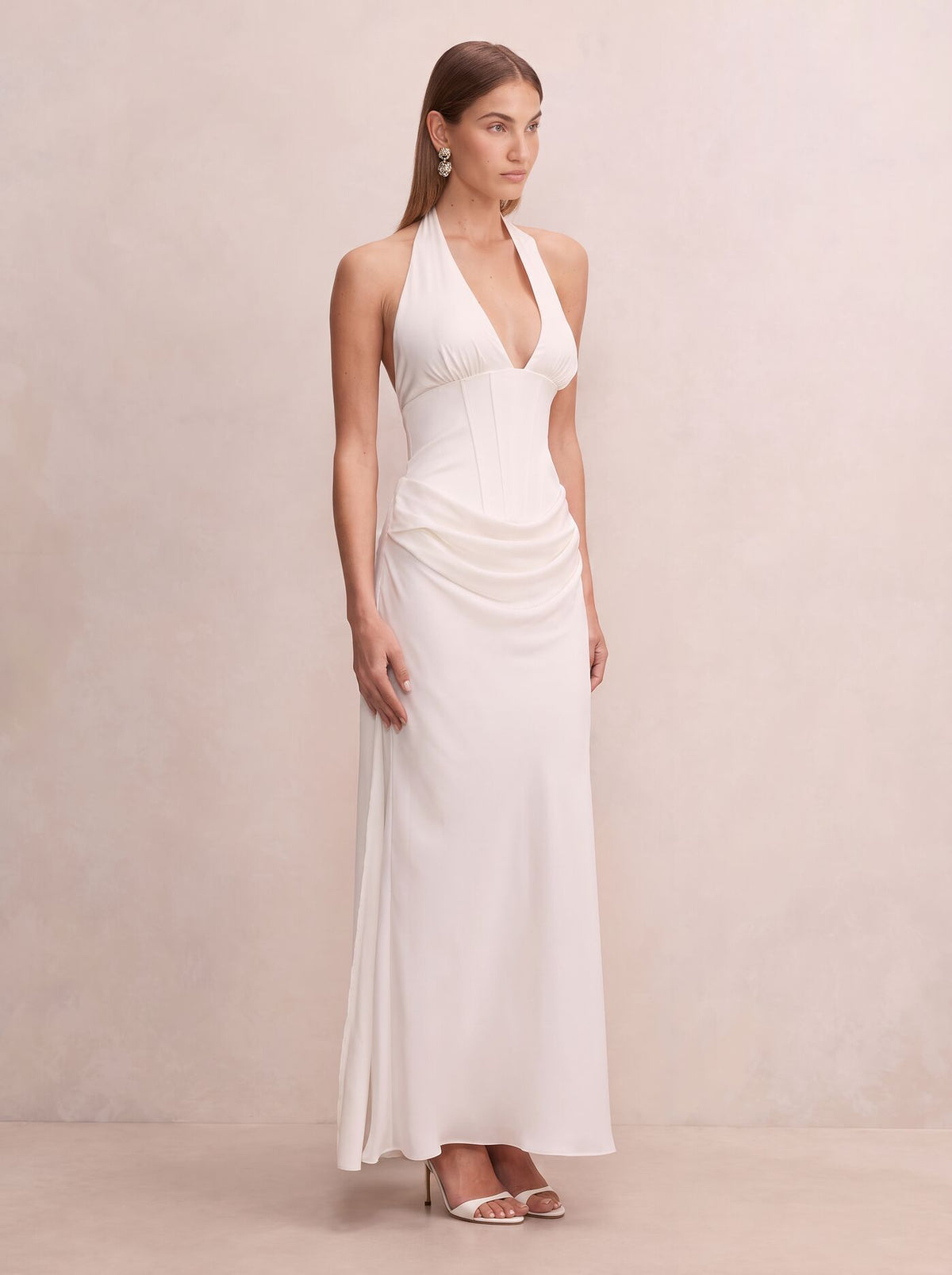 Airlie Halter Neck Corset Maxi Dress