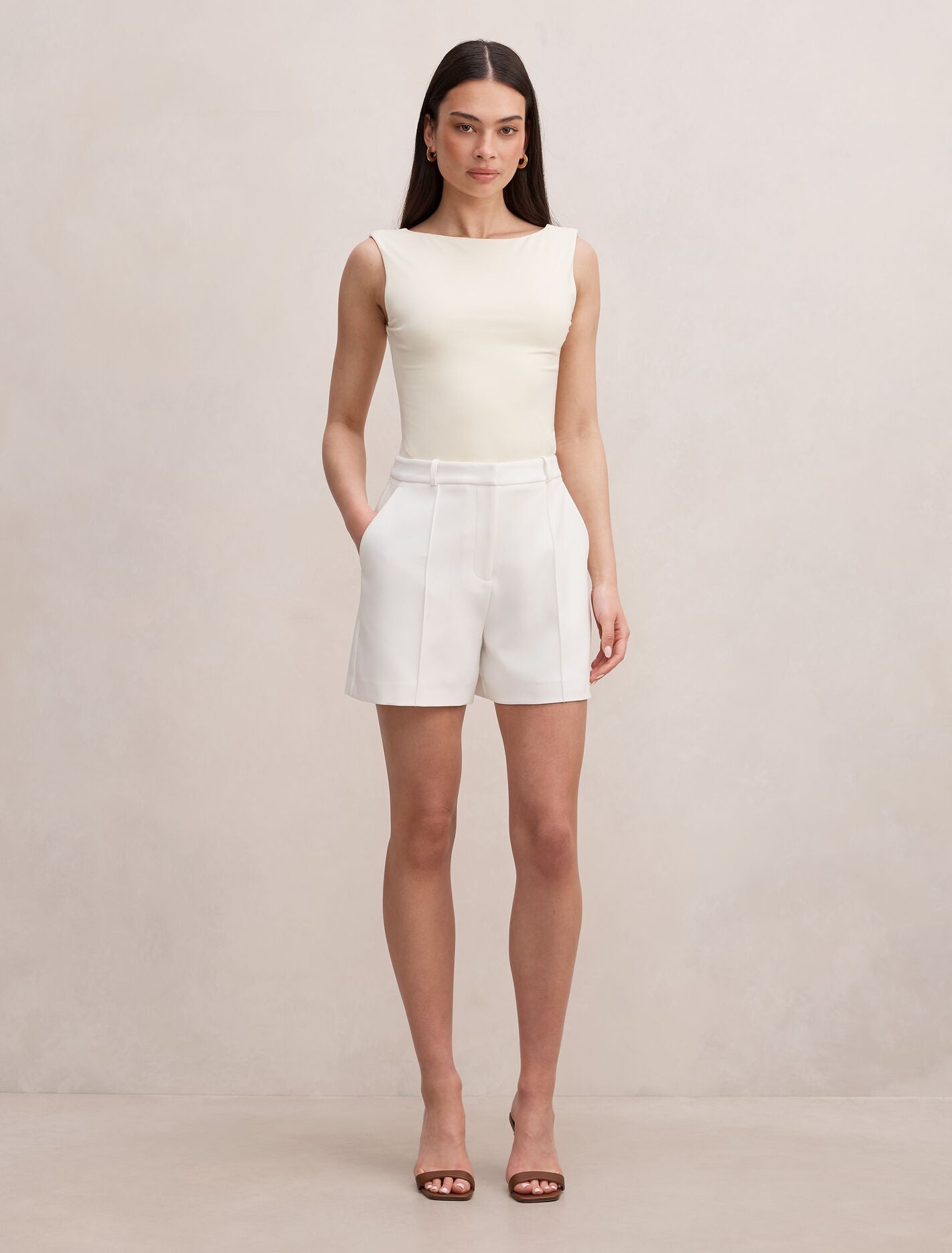 Chelsea Pintuck Shorts Forever New