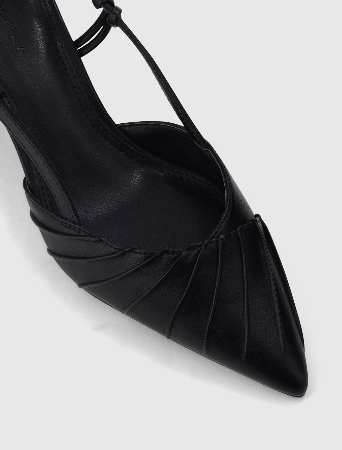 Petra Pleat Detail Heel Court Shoe