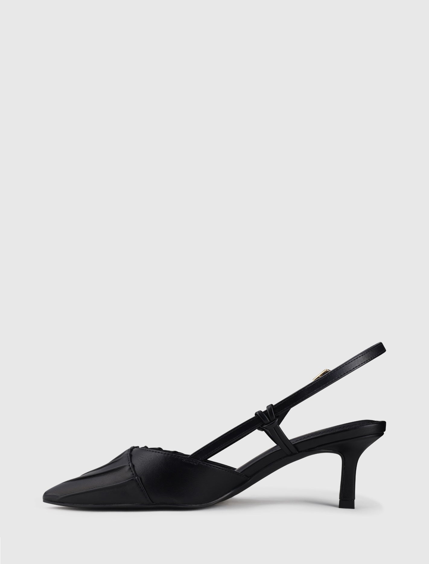 Petra Pleat Detail Heel Court Shoe