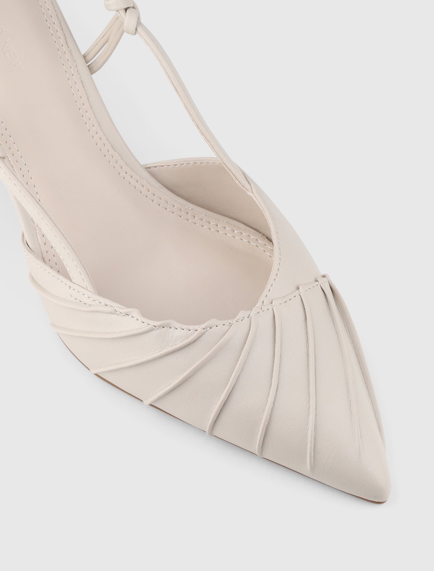 Petra Pleat Detail Heel Court Shoe