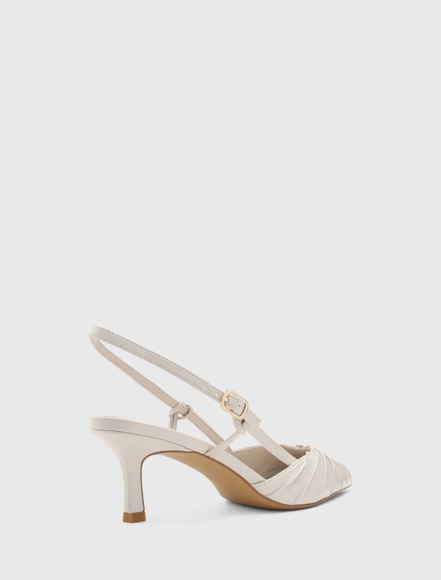 Petra Pleat Detail Heel Court Shoe