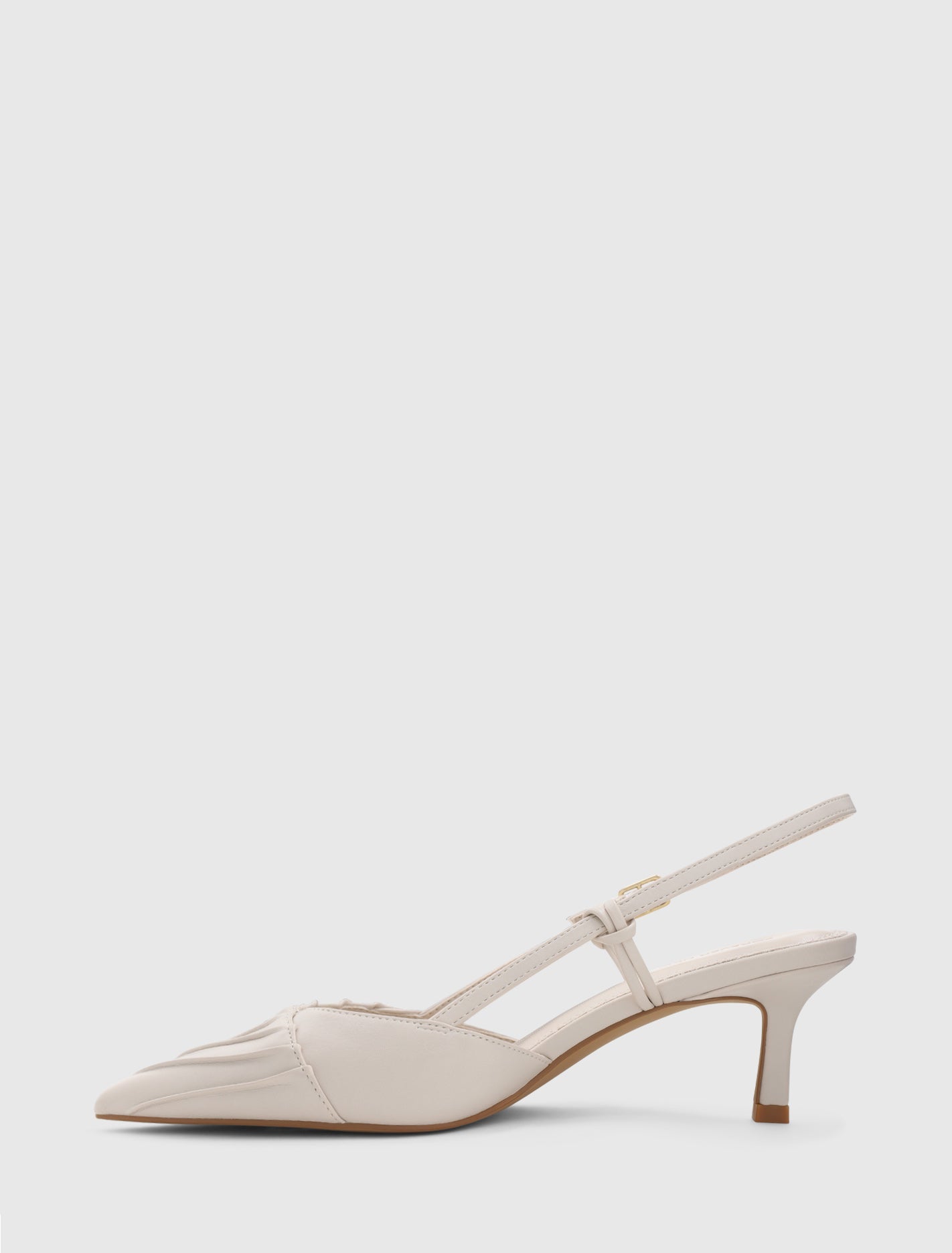 Petra Pleat Detail Heel Court Shoe