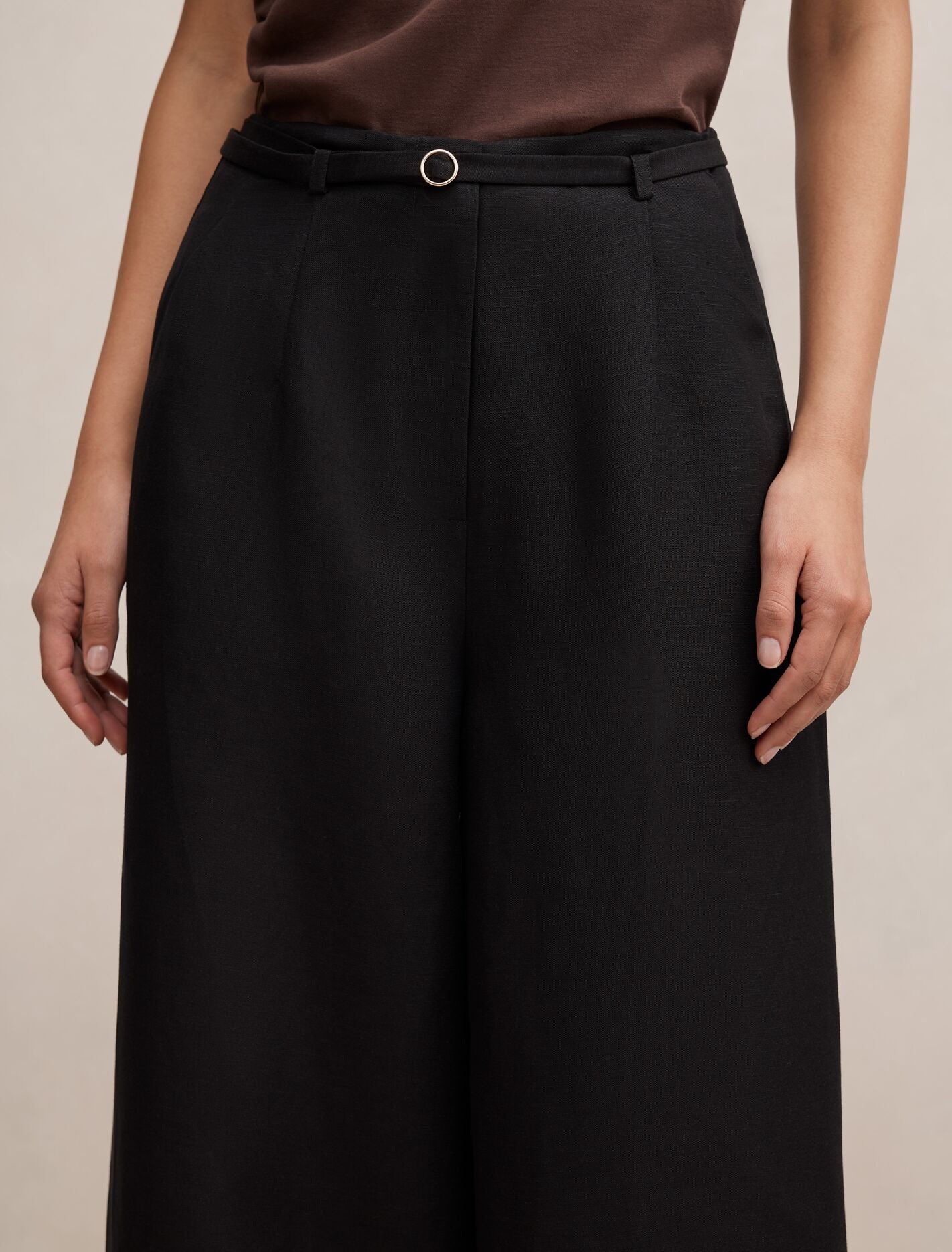 Matilda Linen Blend Wide Leg Pants Forever New