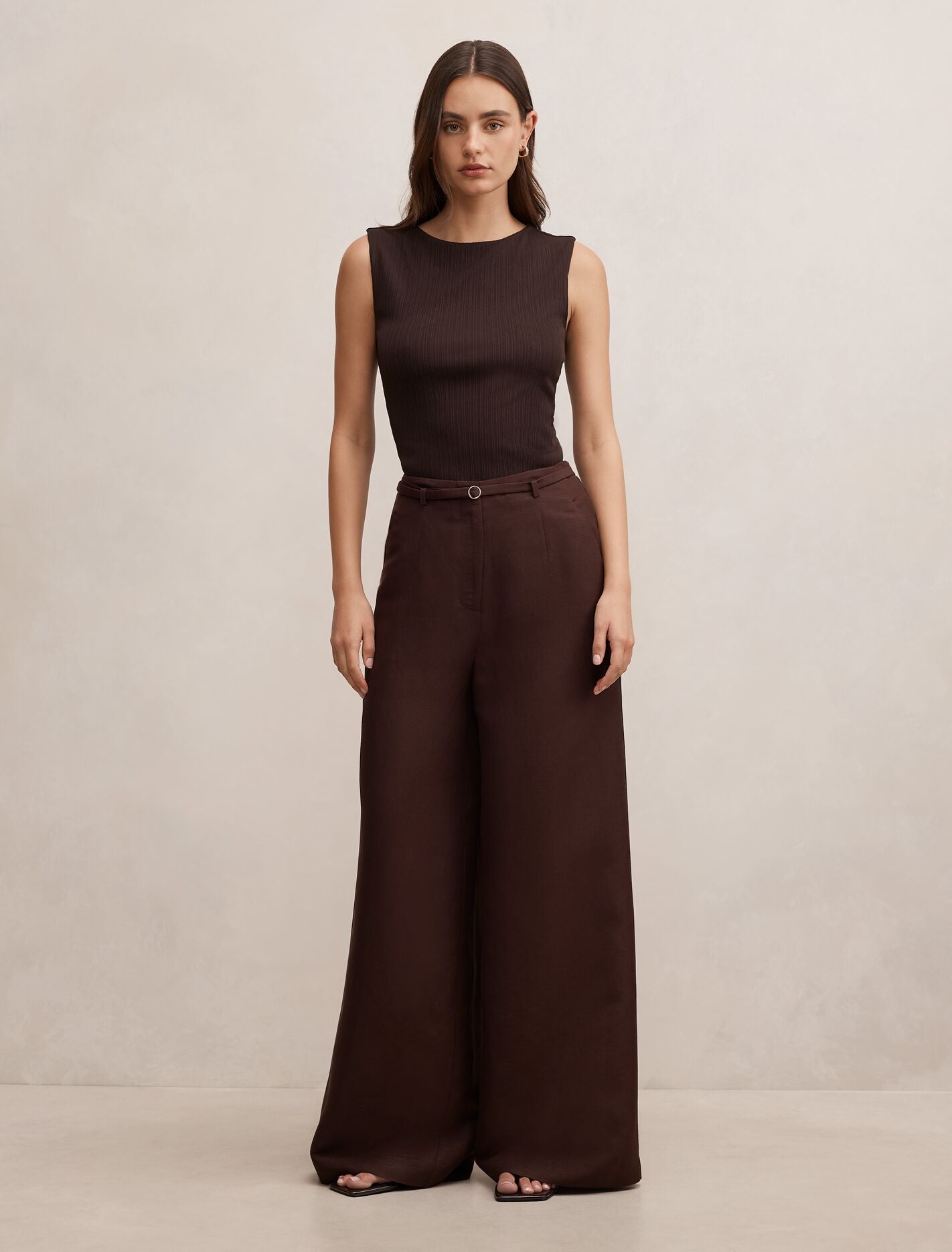Matilda Linen Blend Wide Leg Pants Forever New