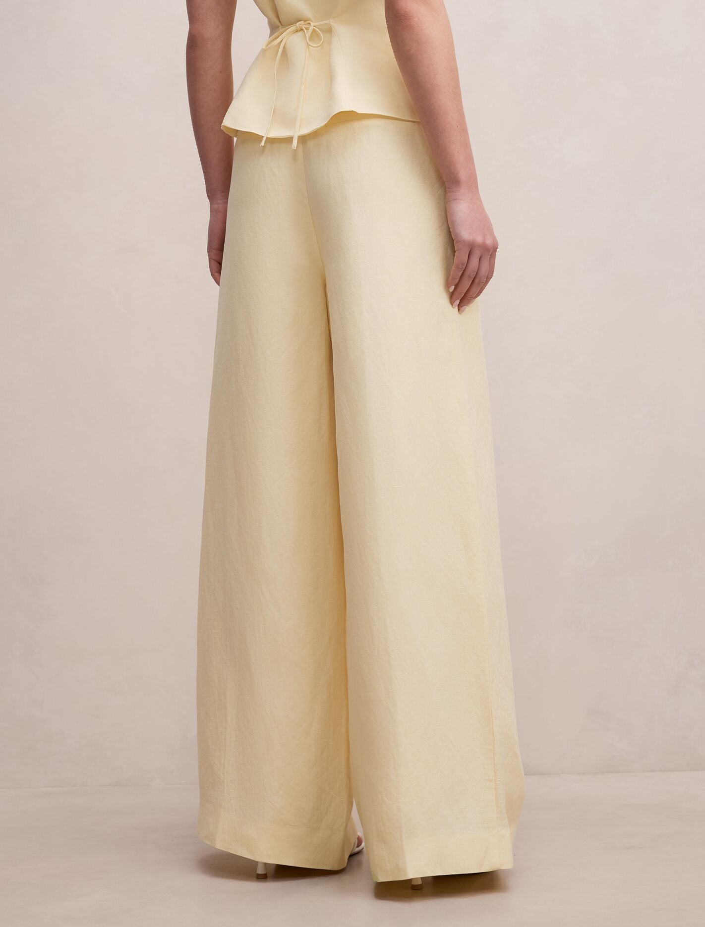 Matilda Linen Blend Wide Leg Pants Forever New