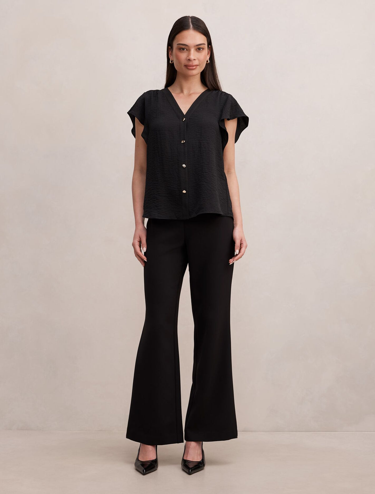 Cecilia Flutter Sleeve Blouse Forever New