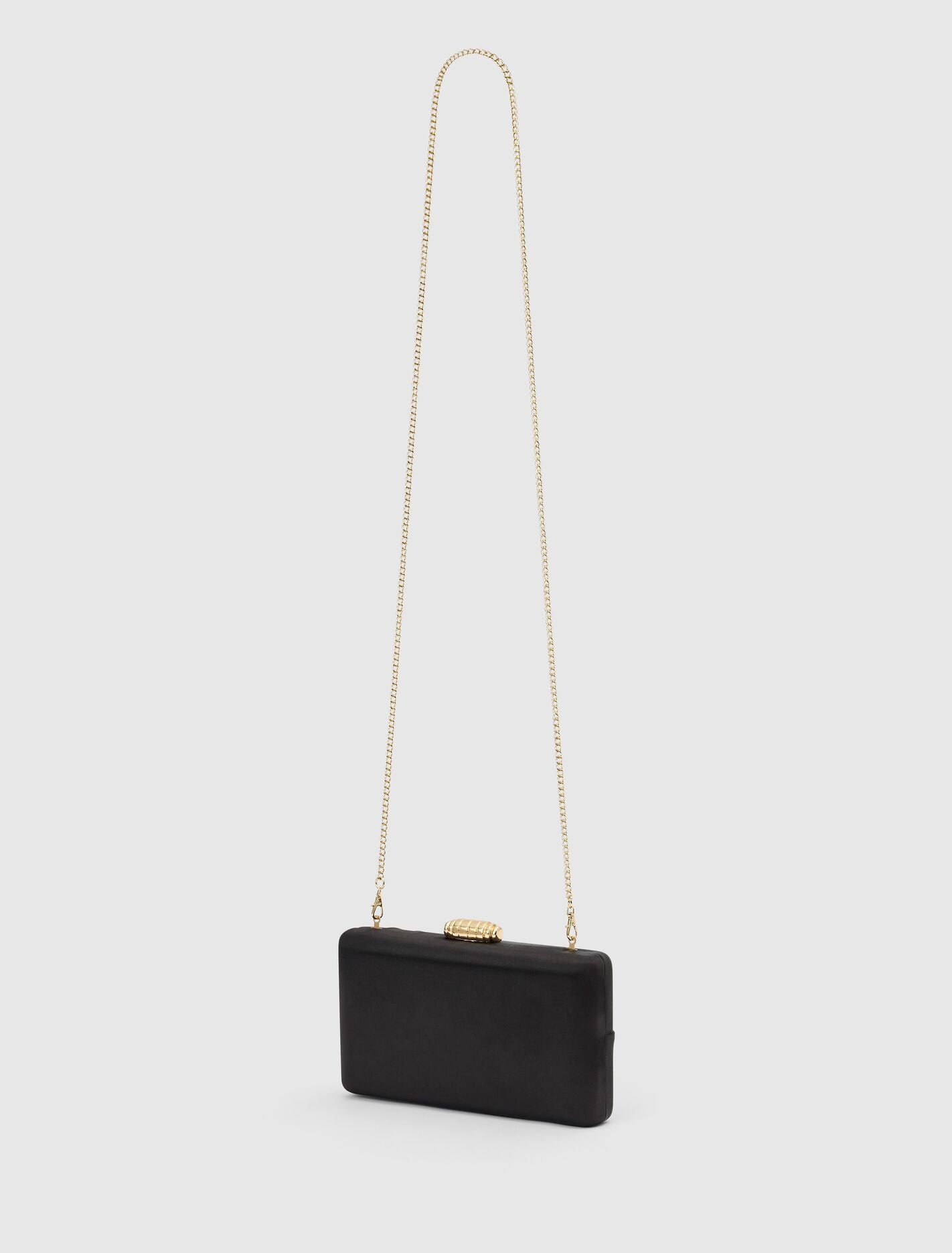 Tate Twist Satin Hardcase Clutch Forever New