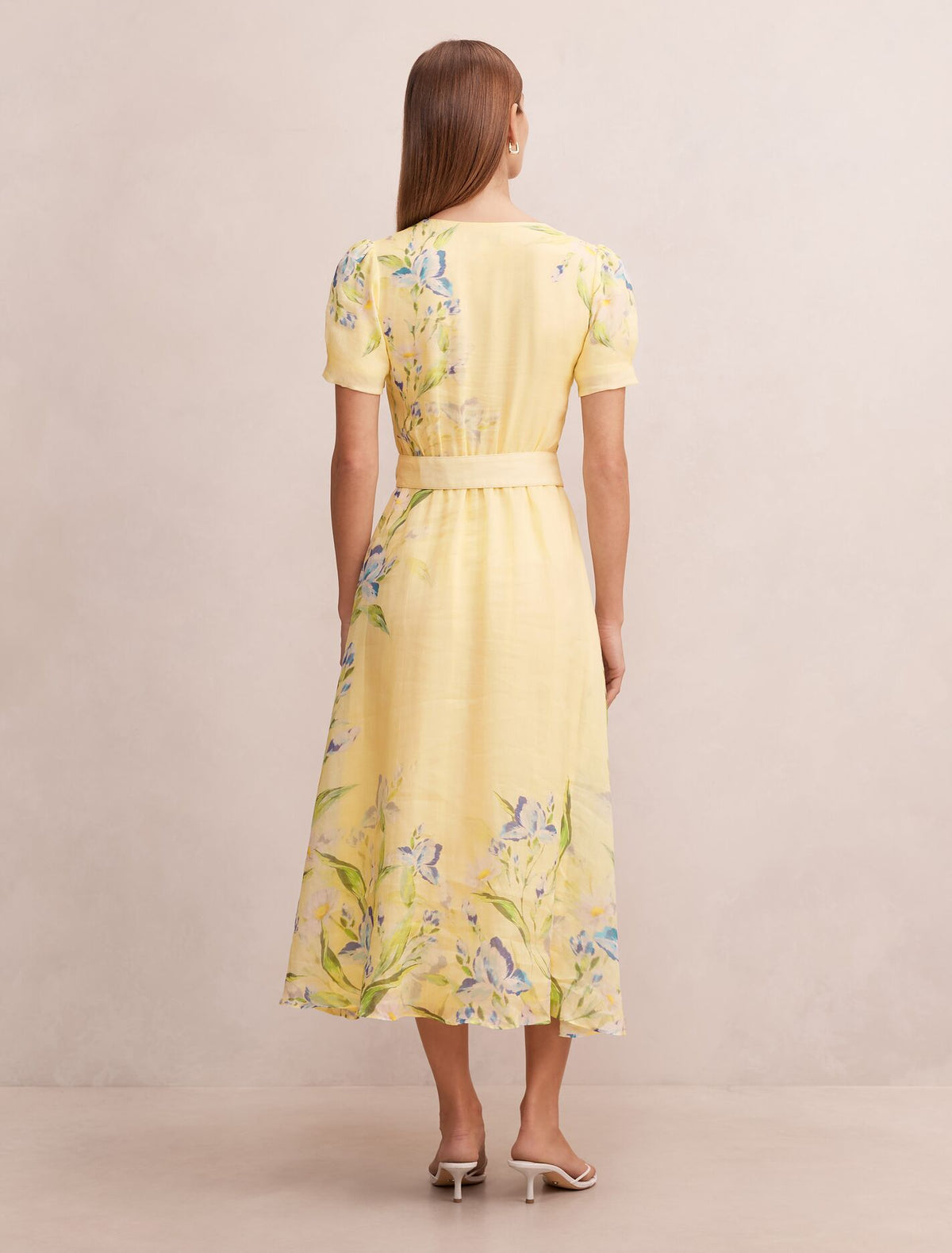Calissa V-Neck Short Sleeve Midi Dress Forever New