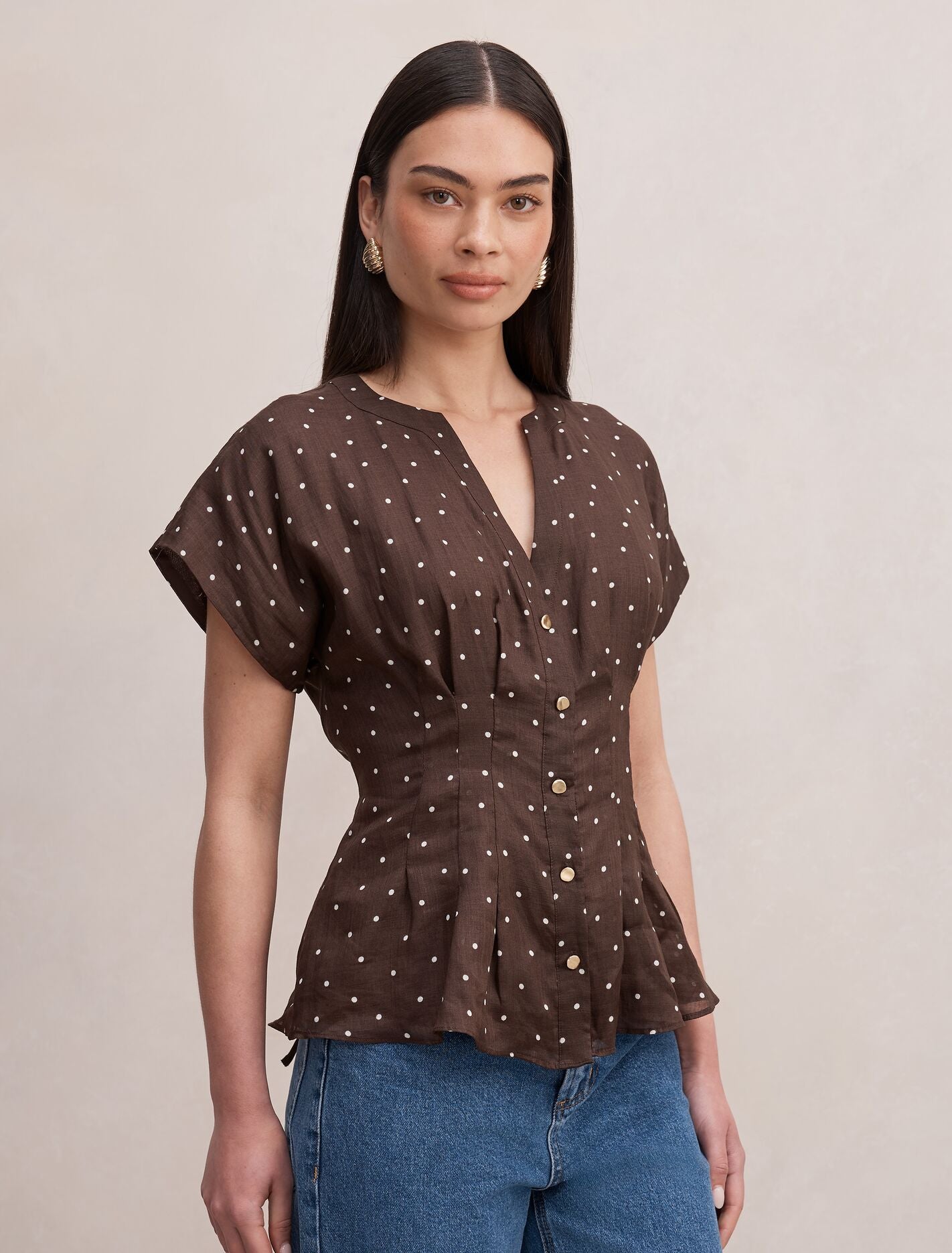 Jemma V Neck Blouse Forever New