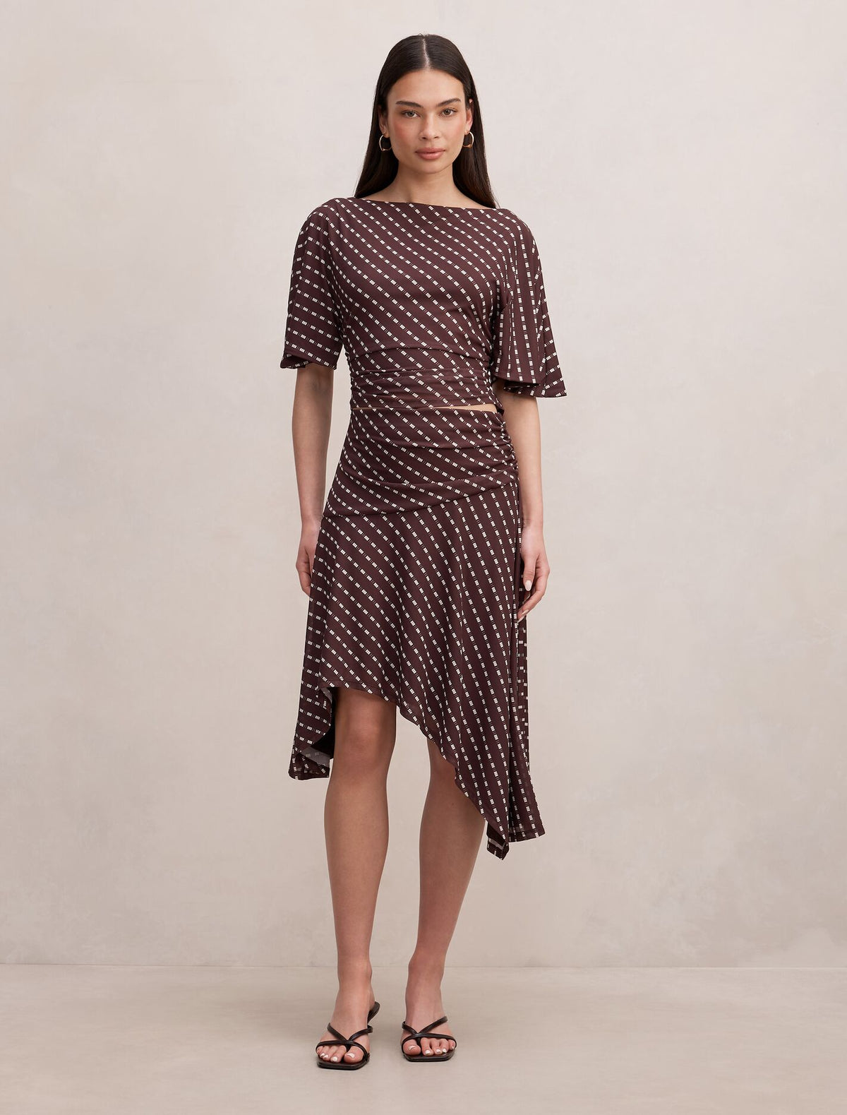 Polly Hanky Hem Midi Skirt Forever New