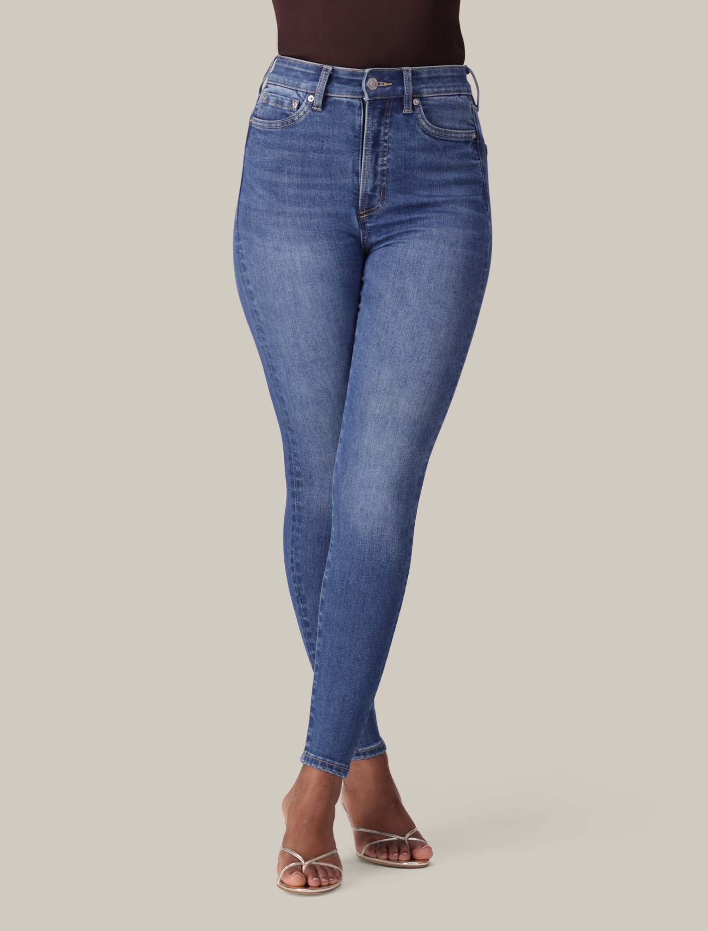Mila High-Rise Skinny Jeans Dark Wash Forever New