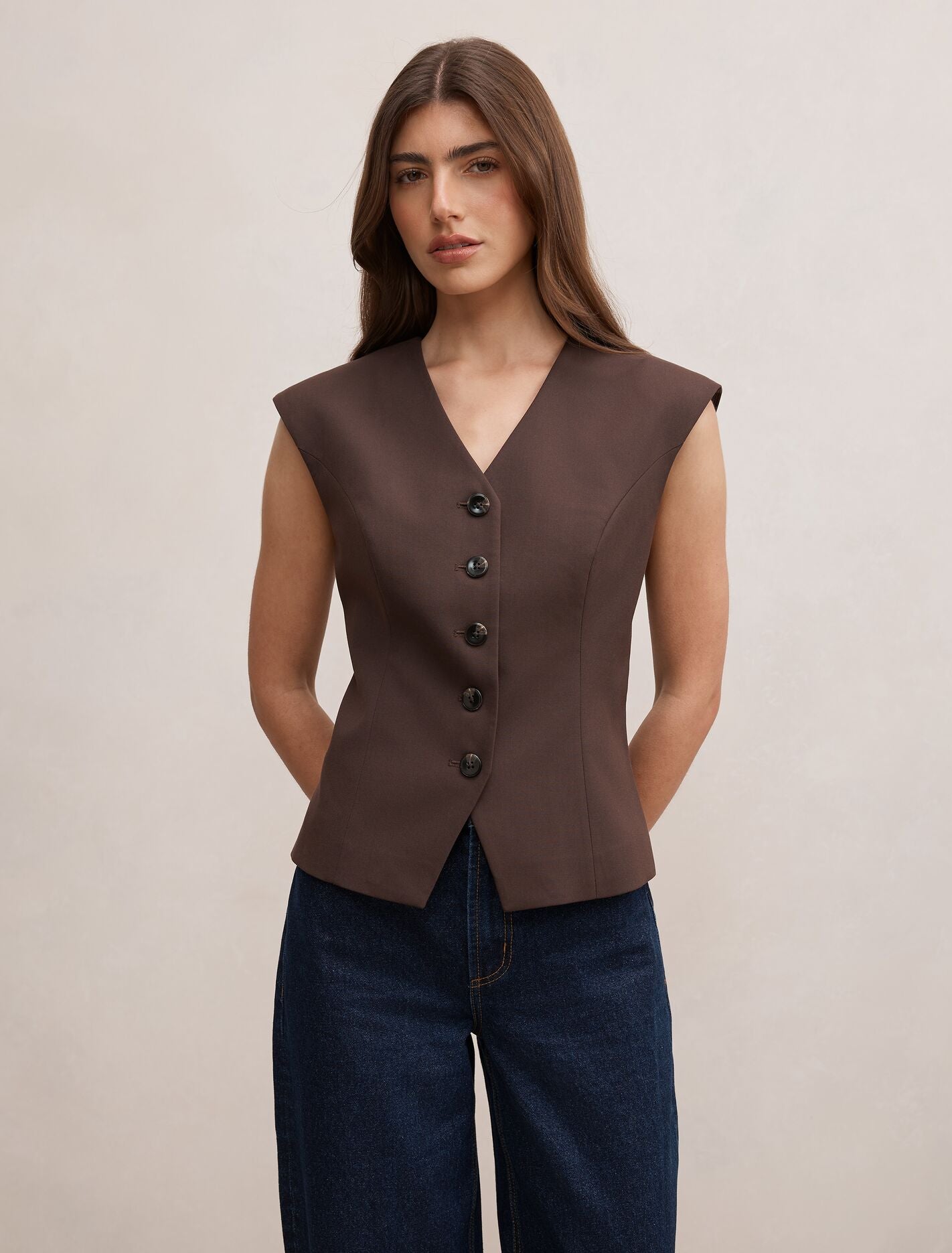 Orla Sleeveless Blazer Forever New