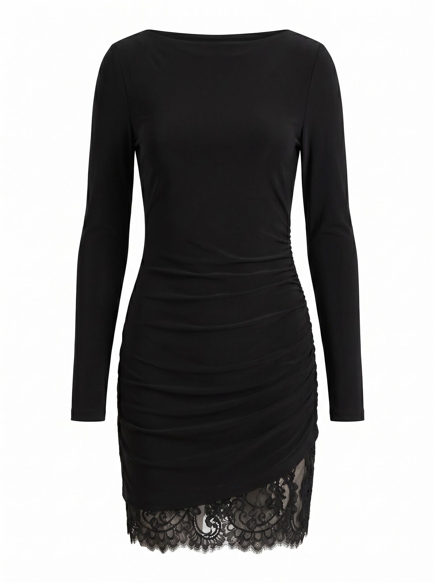 Eloise Long Sleeve Lace Mini Dress Forever New