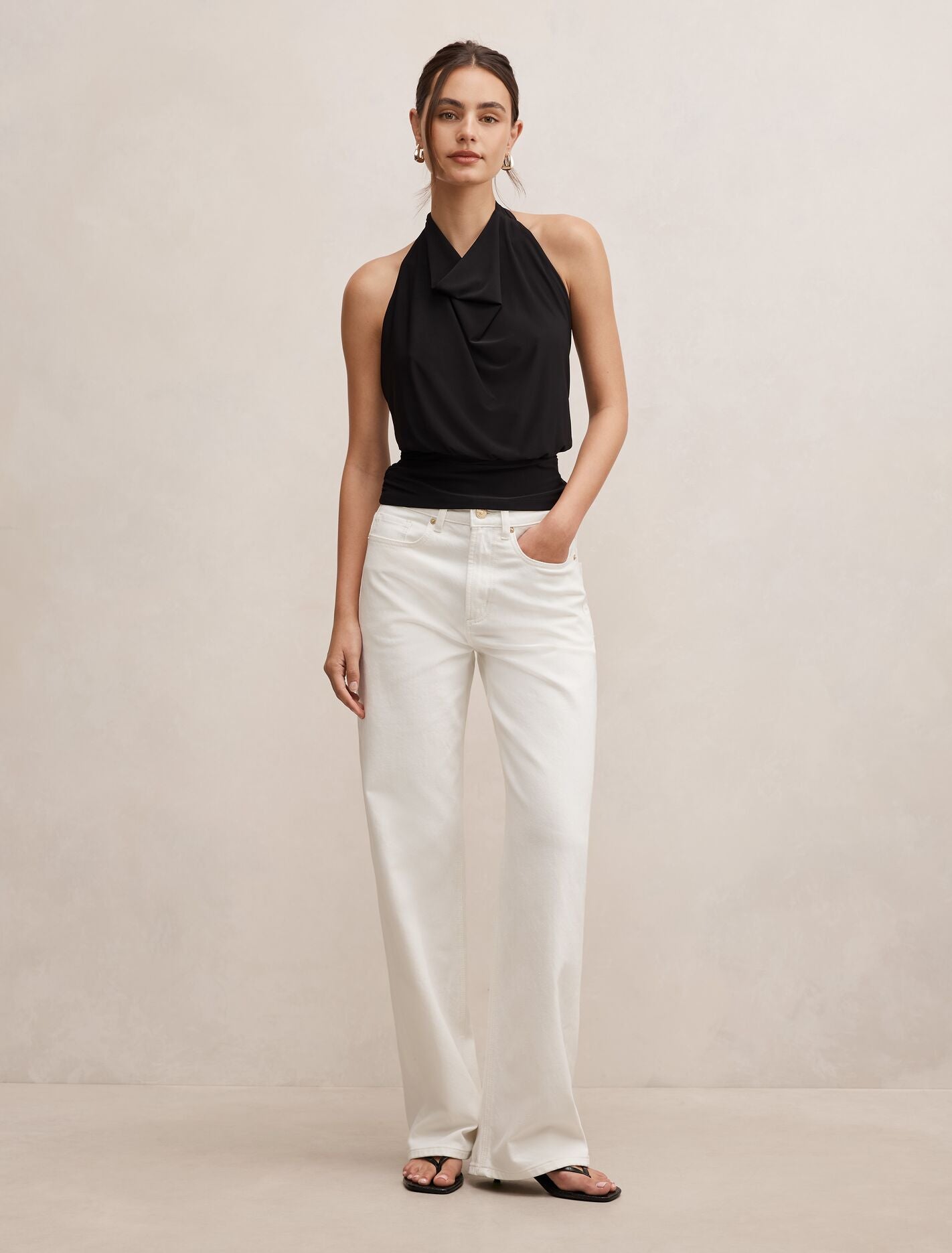 Nicki Mid-Rise Straight Jeans